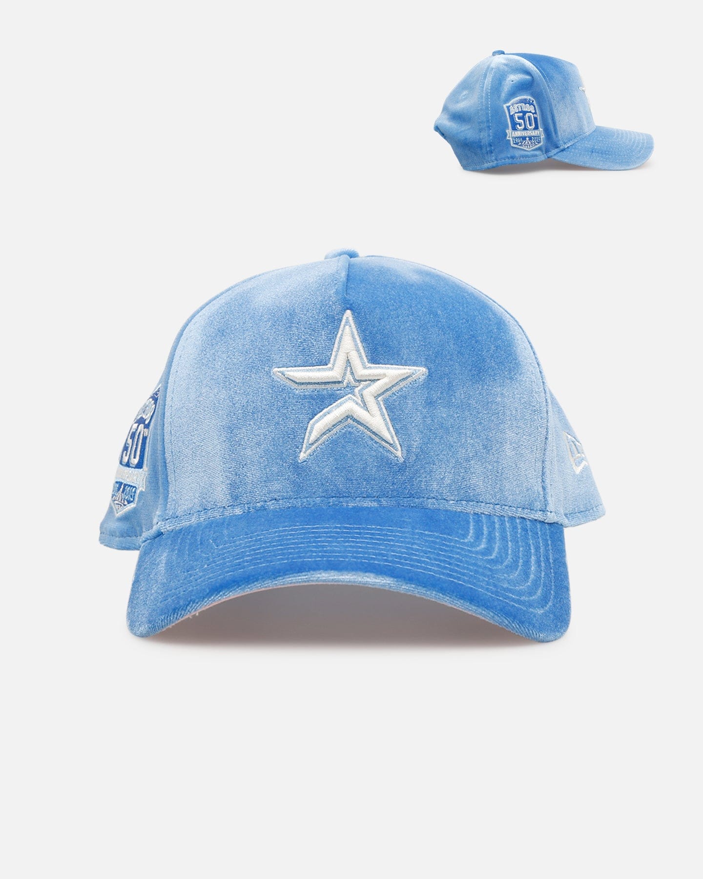 New Era Houston Astros Sky Velvet 9FORTY A - Frame Snapback Sky Blue