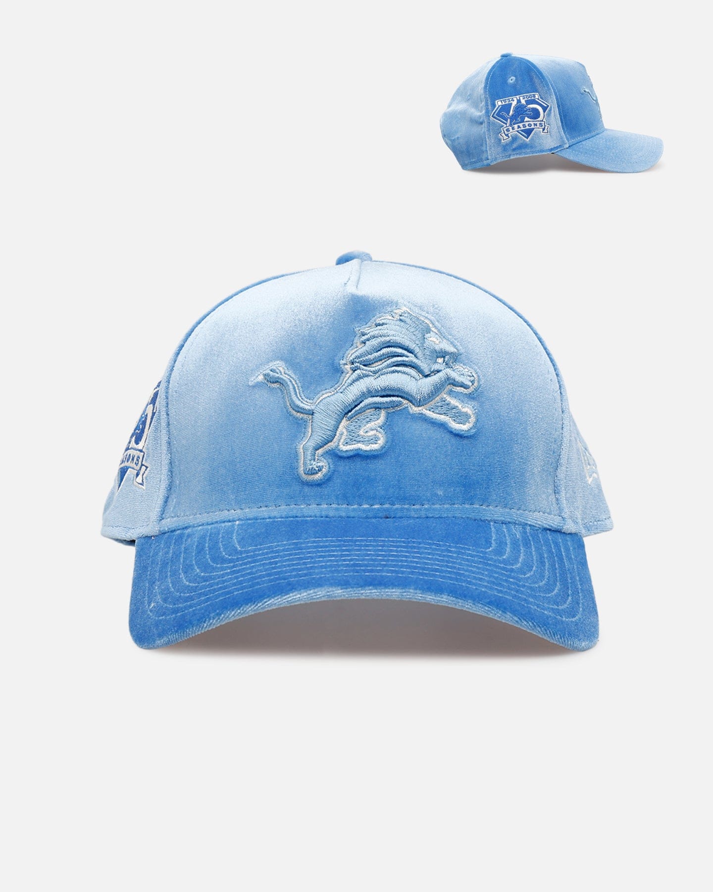 New Era Detroit Lions Sky Velvet 9FORTY A - Frame Snapback Sky Blue
