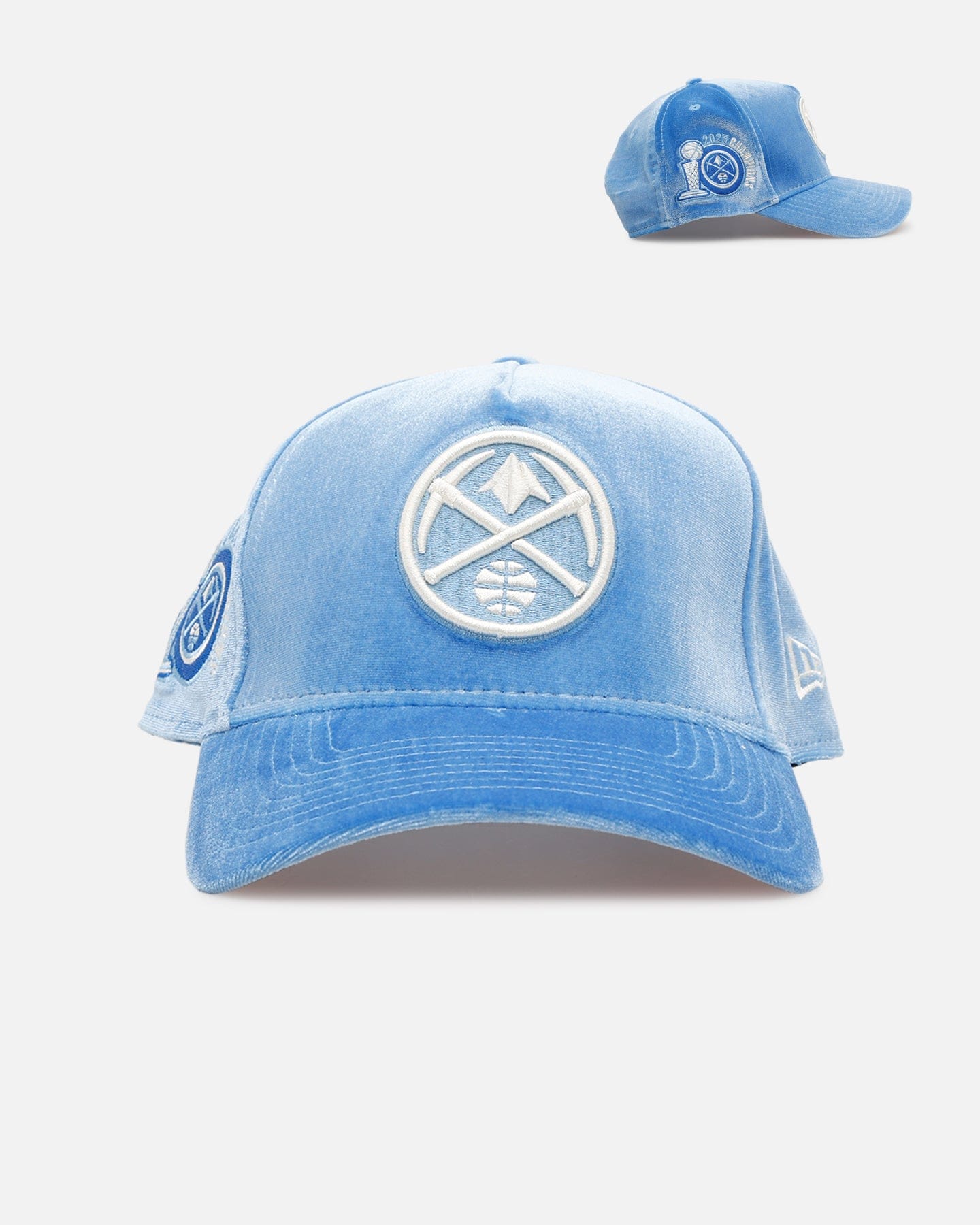 New Era Denver Nuggets Sky Velvet 9FORTY A - Frame Snapback Sky Blue