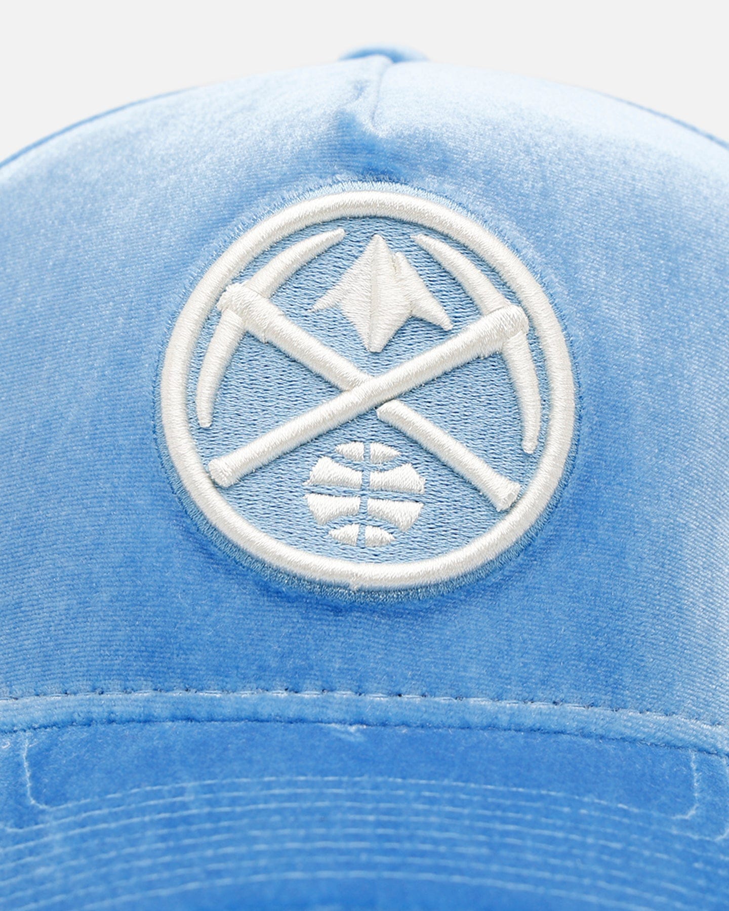 New Era Denver Nuggets Sky Velvet 9FORTY A - Frame Snapback Sky Blue