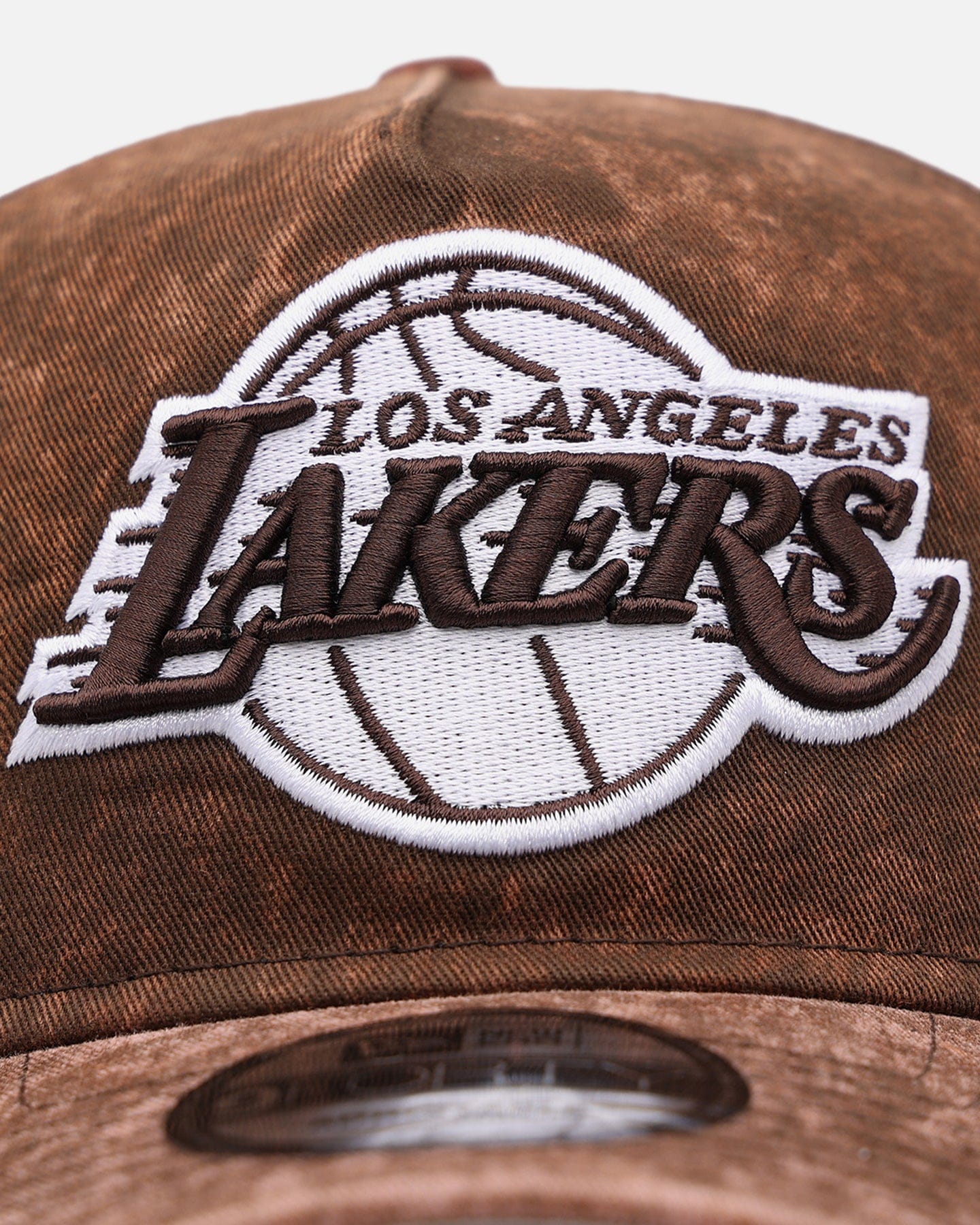 New Era Los Angeles Lakers Washed Walnut 9FORTY A - Frame Snapback Walnut