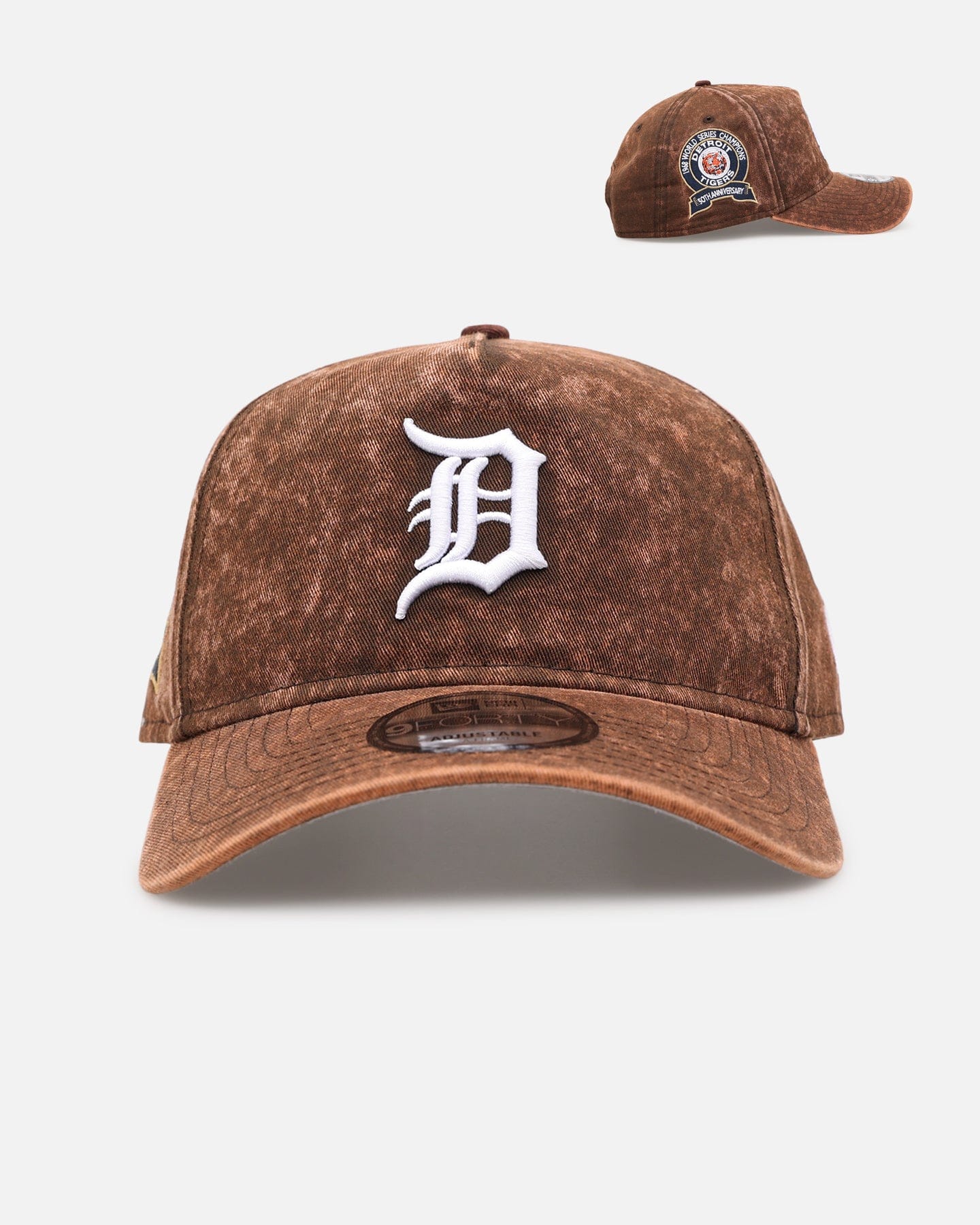 New Era Detroit Tigers Washed Walnut 9FORTY A - Frame Snapback Walnut