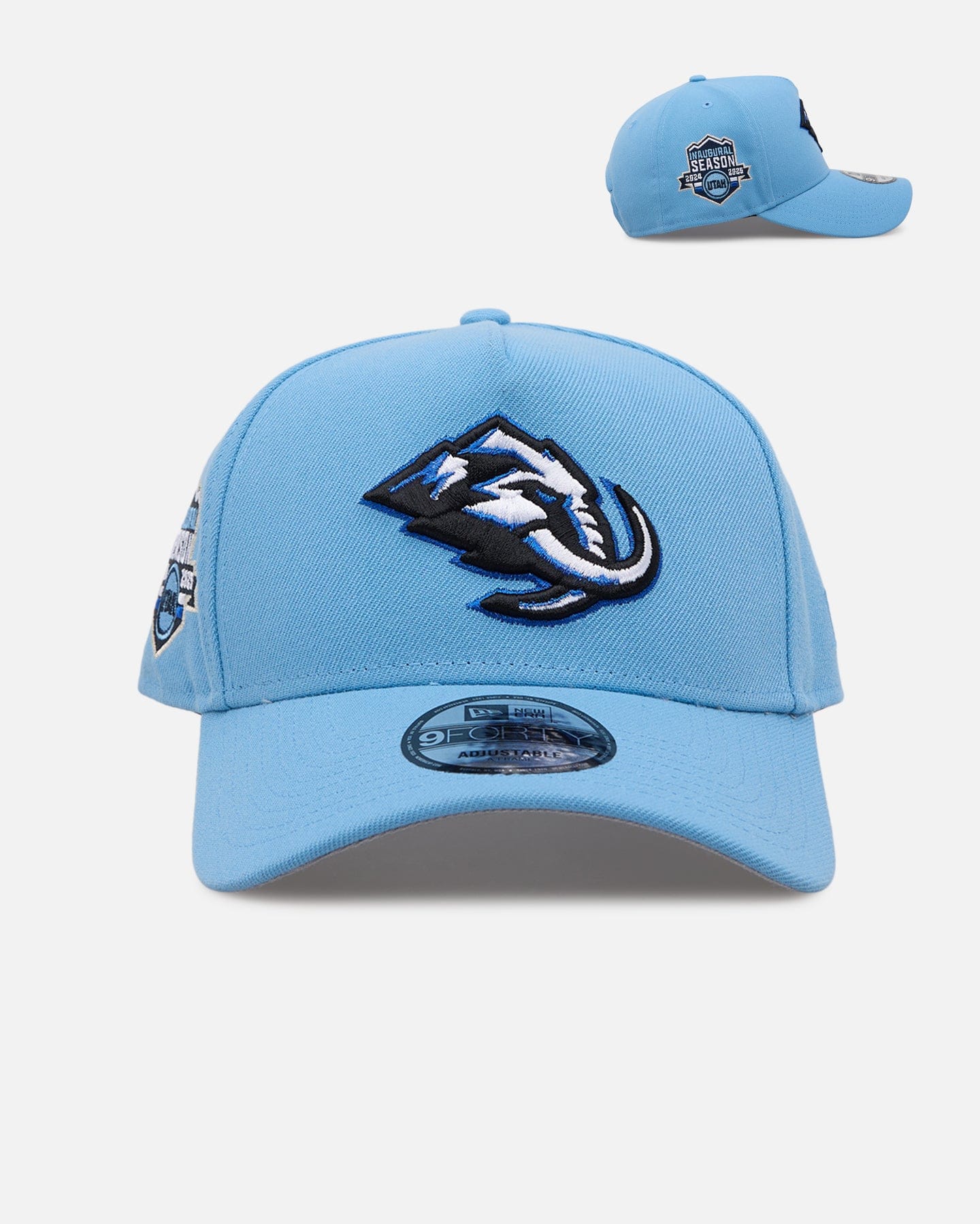 New Era Utah Mammoth Sky Blue' 9FORTY A - Frame Snapback Sky Blue