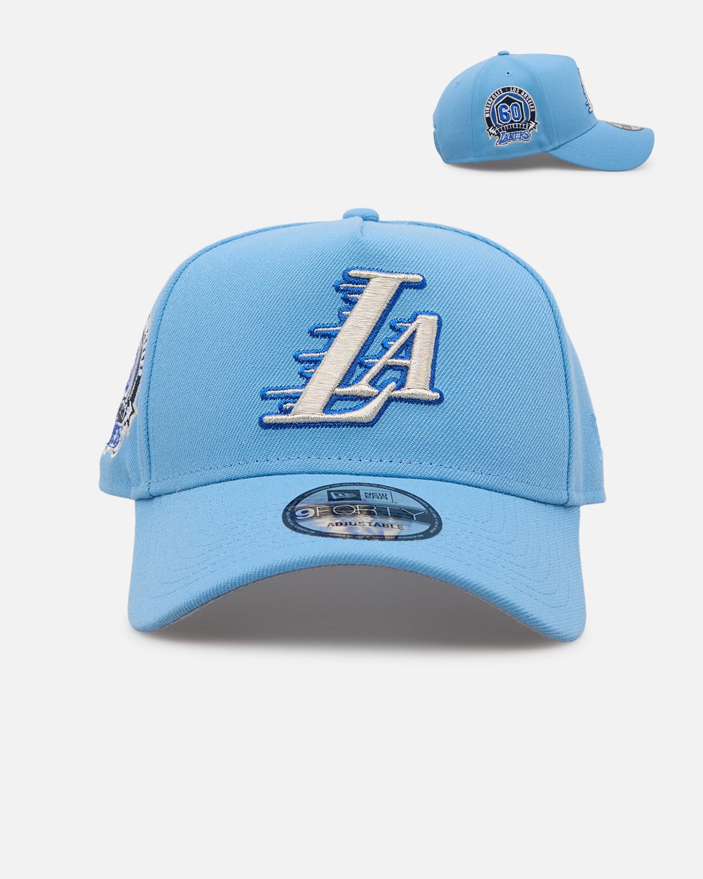 New Era Los Angeles Lakers Sky Blue 9FORTY A - Frame Snapback Sky Blue