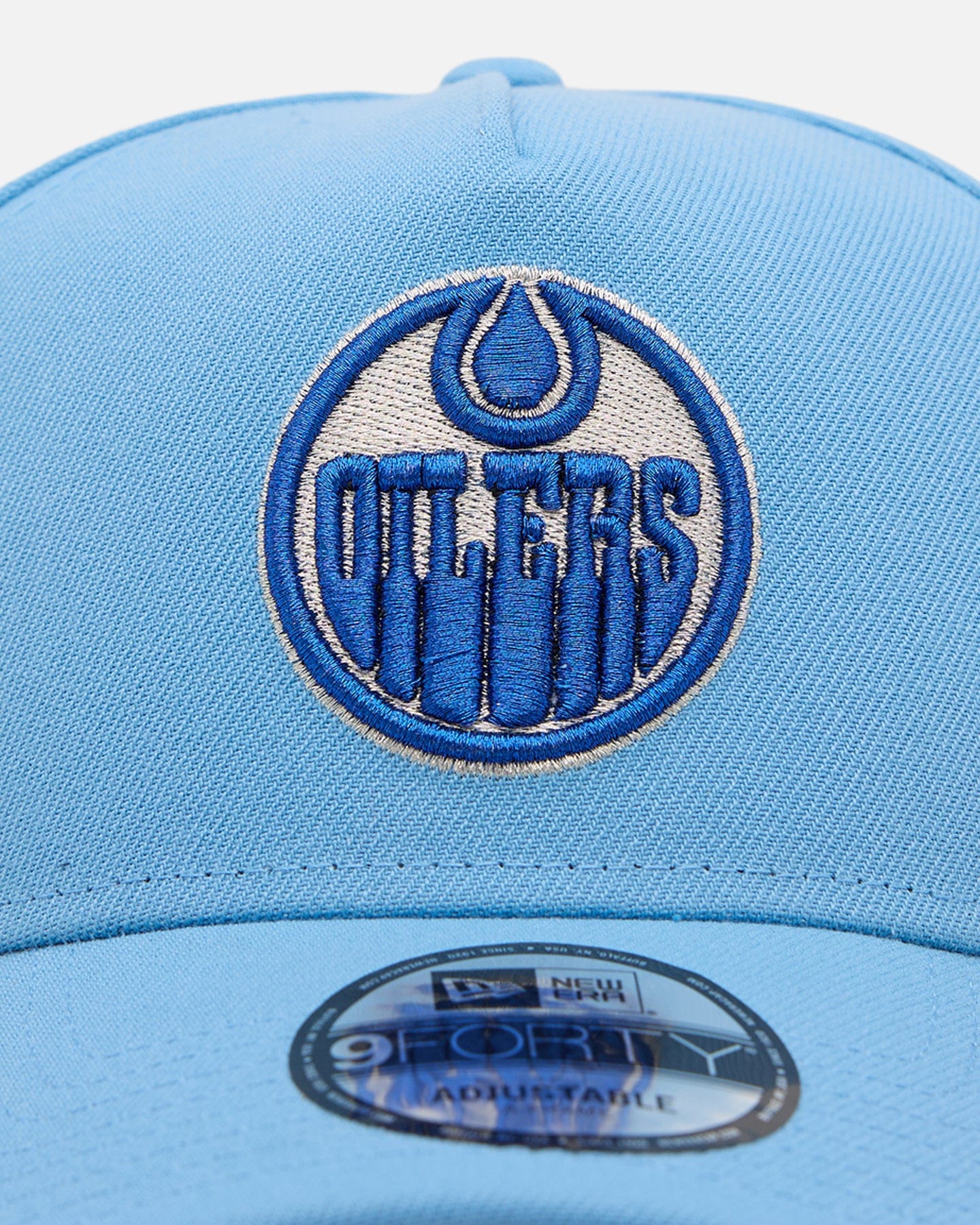 New Era Edmonton Oilers Sky Blue 9FORTY A - Frame Snapback Sky Blue