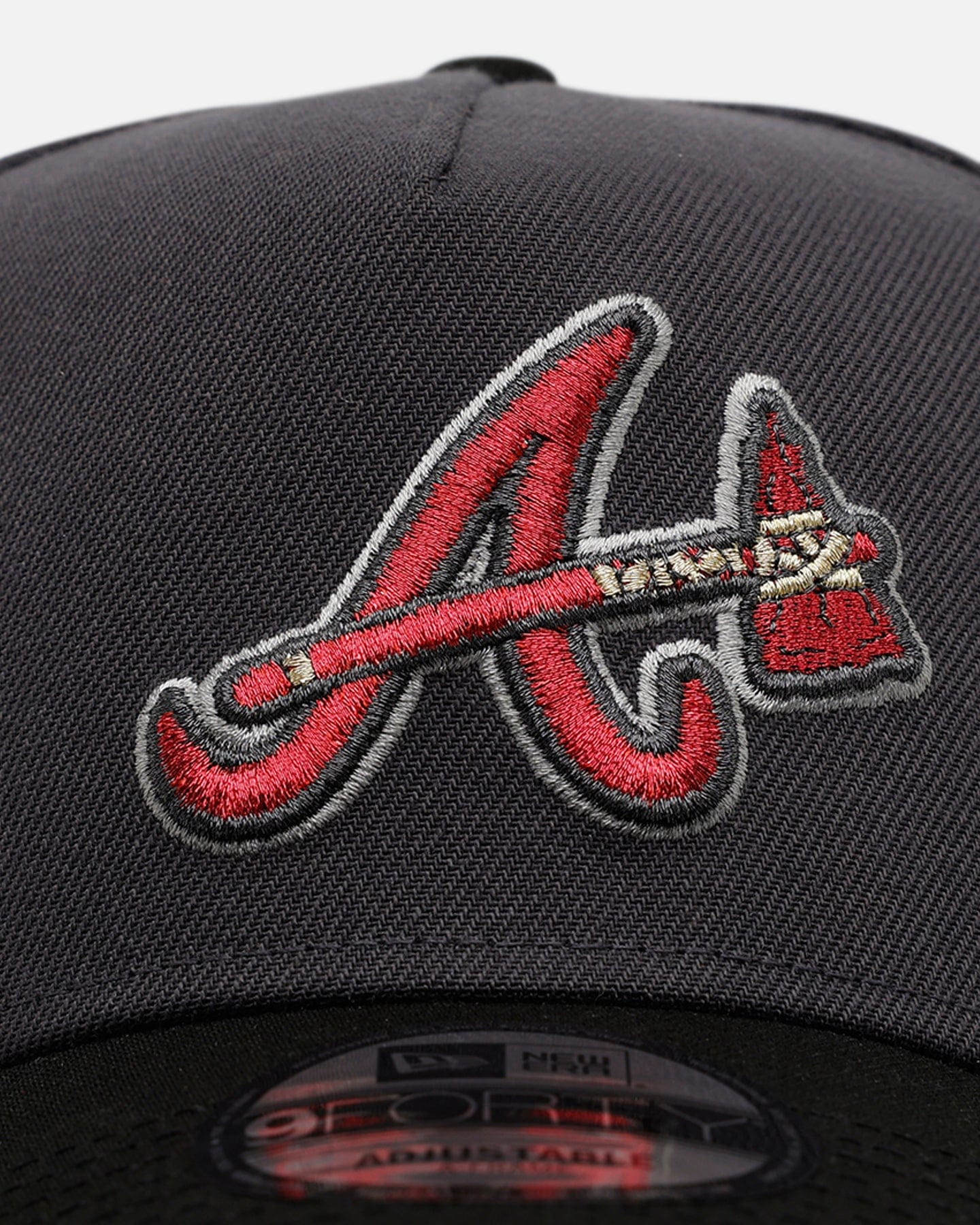 New Era Atlanta Braves Stealth 2.0 9FORTY A - Frame Snapback Graphite