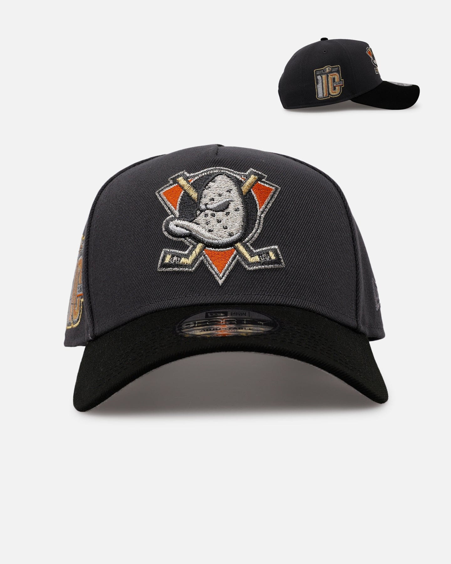 New Era Anaheim Ducks Stealth 2.0 9FORTY A - Frame Snapback Graphite