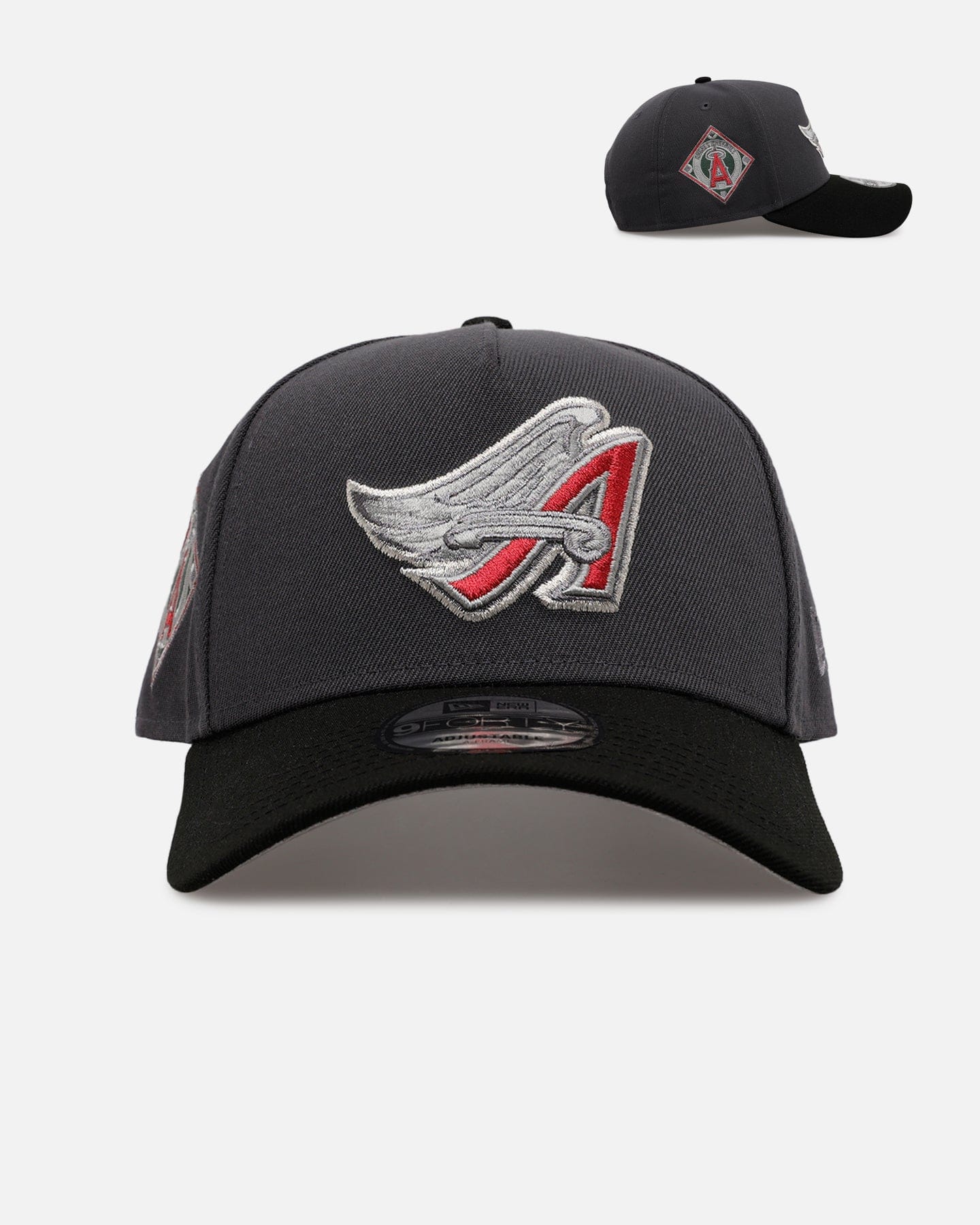New Era Los Angeles Angels Stealth 2.0 9FORTY A - Frame Snapback Graphite