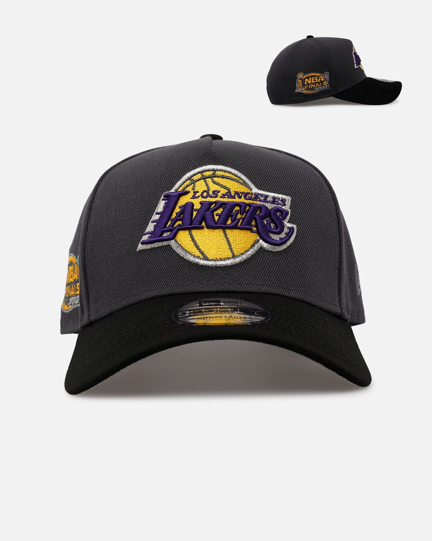 New Era Los Angeles Lakers Stealth 2.0 9FORTY A - Frame Snapback Graphite