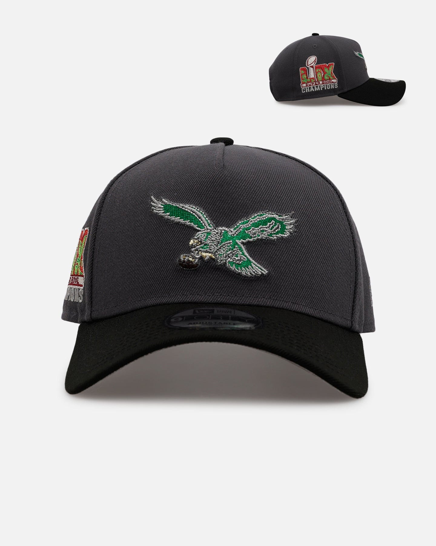 New Era Philadelphia Eagles Stealth 2.0 9FORTY A - Frame Snapback Graphite