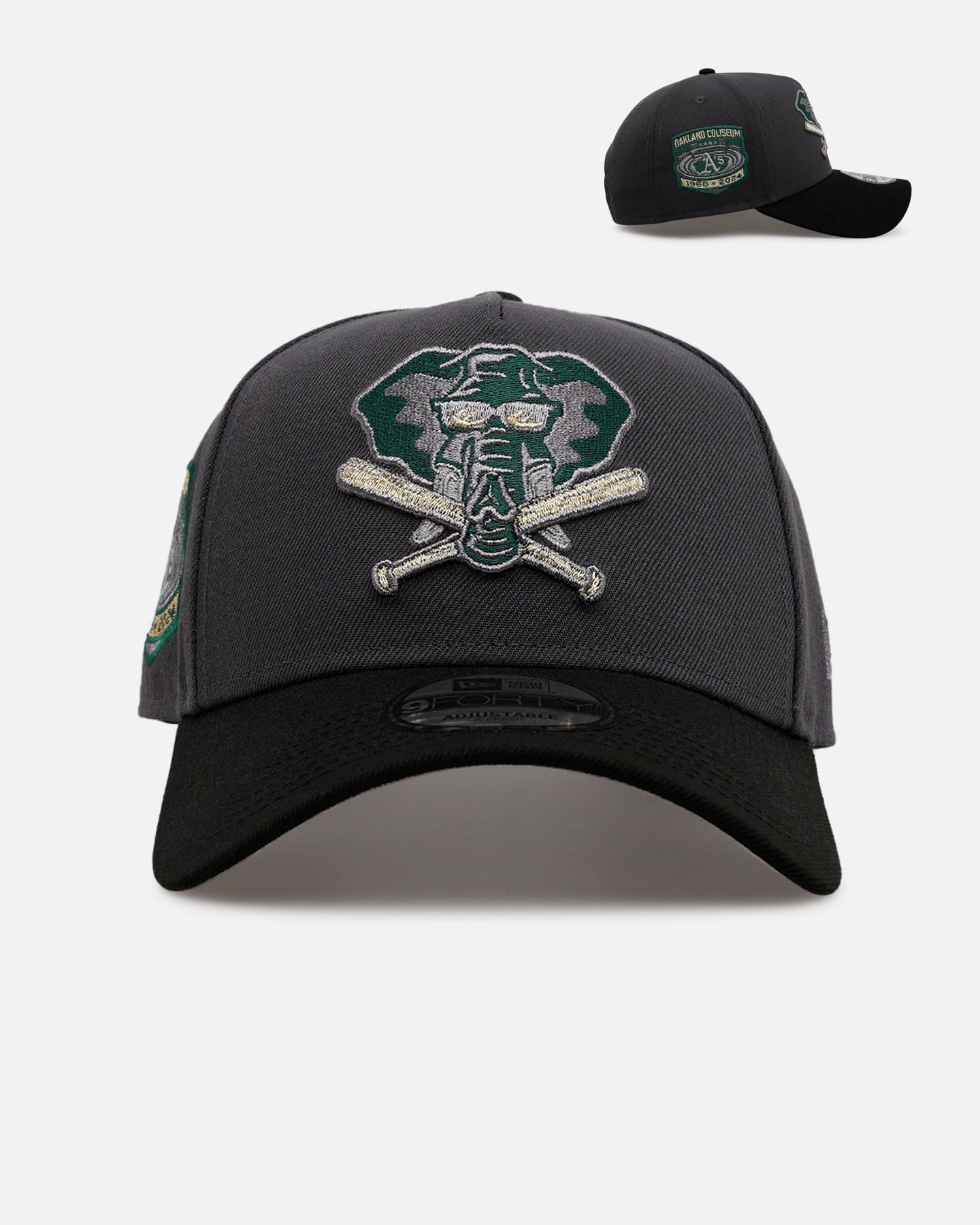 New Era Oakland Athletics Stealth 2.0 9FORTY A - Frame Snapback Graphite