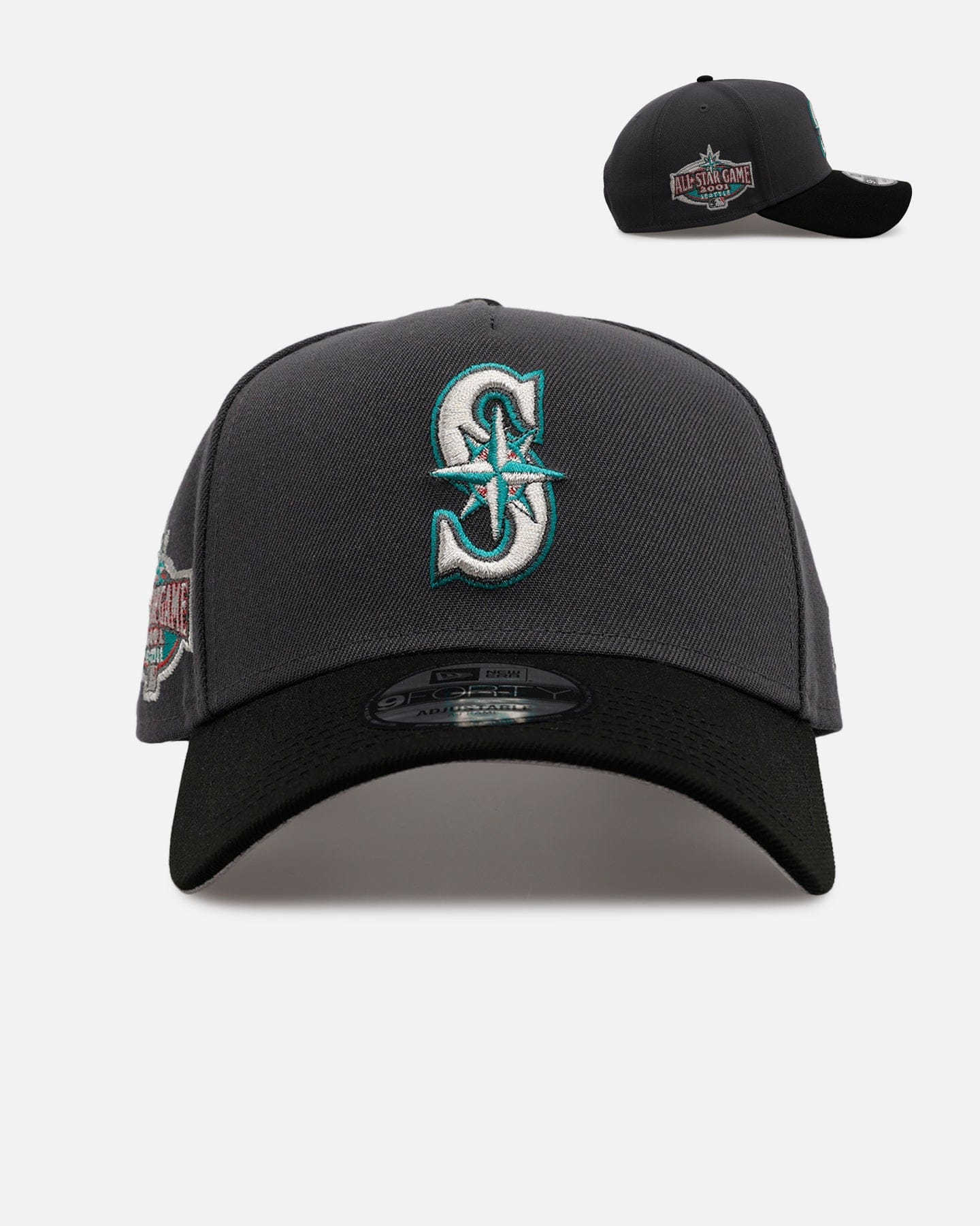 New Era Seattle Mariners Stealth 2.0 9FORTY A - Frame Snapback Graphite