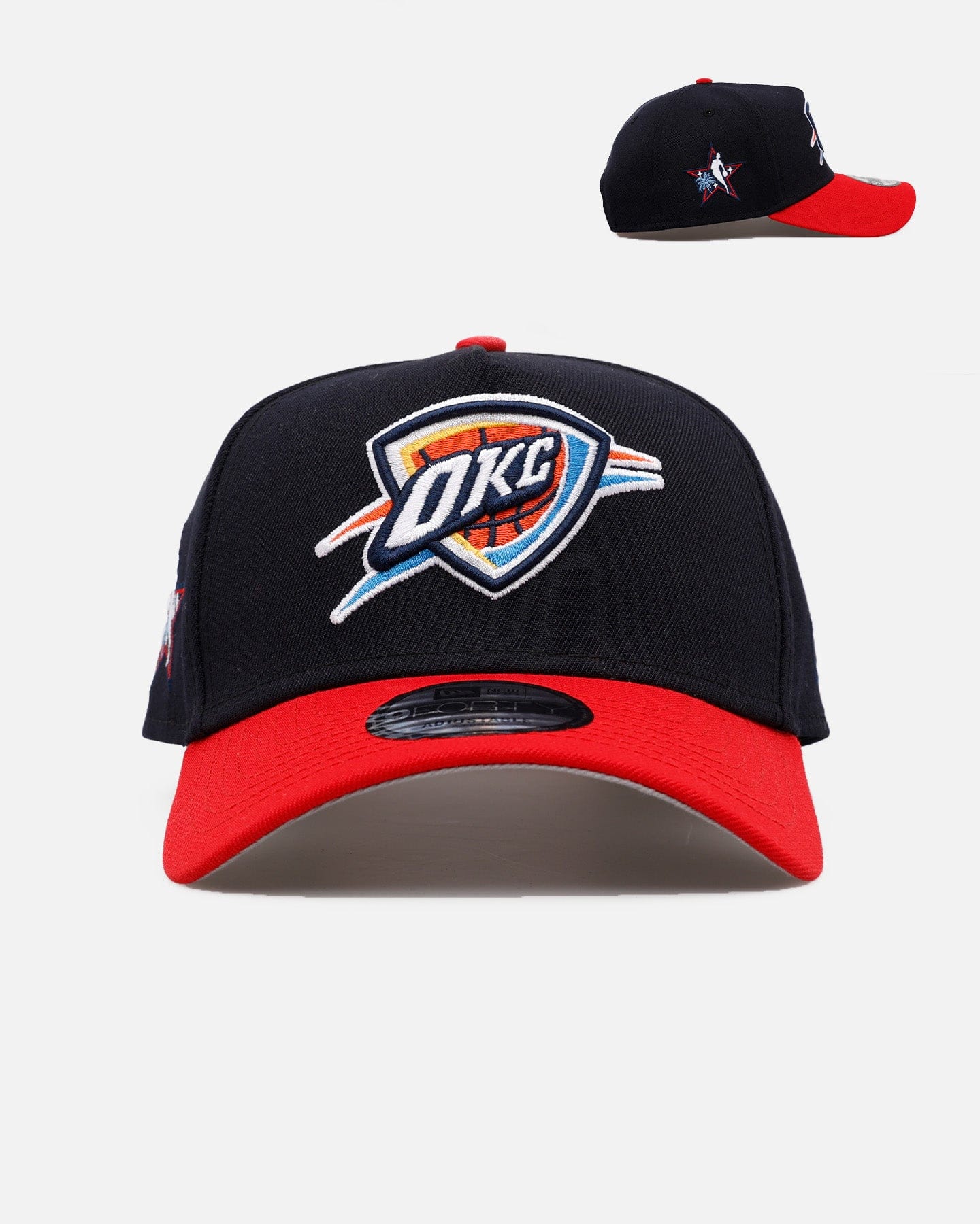New Era Oklahoma City Thunder All Star Game 2026 9FORTY A - Frame Snapback Navy/Red