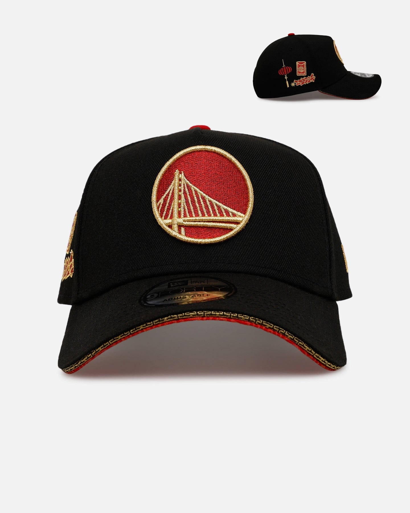 New Era Golden State Warriors Longevity 9FORTY A - Frame Snapback Black/Red
