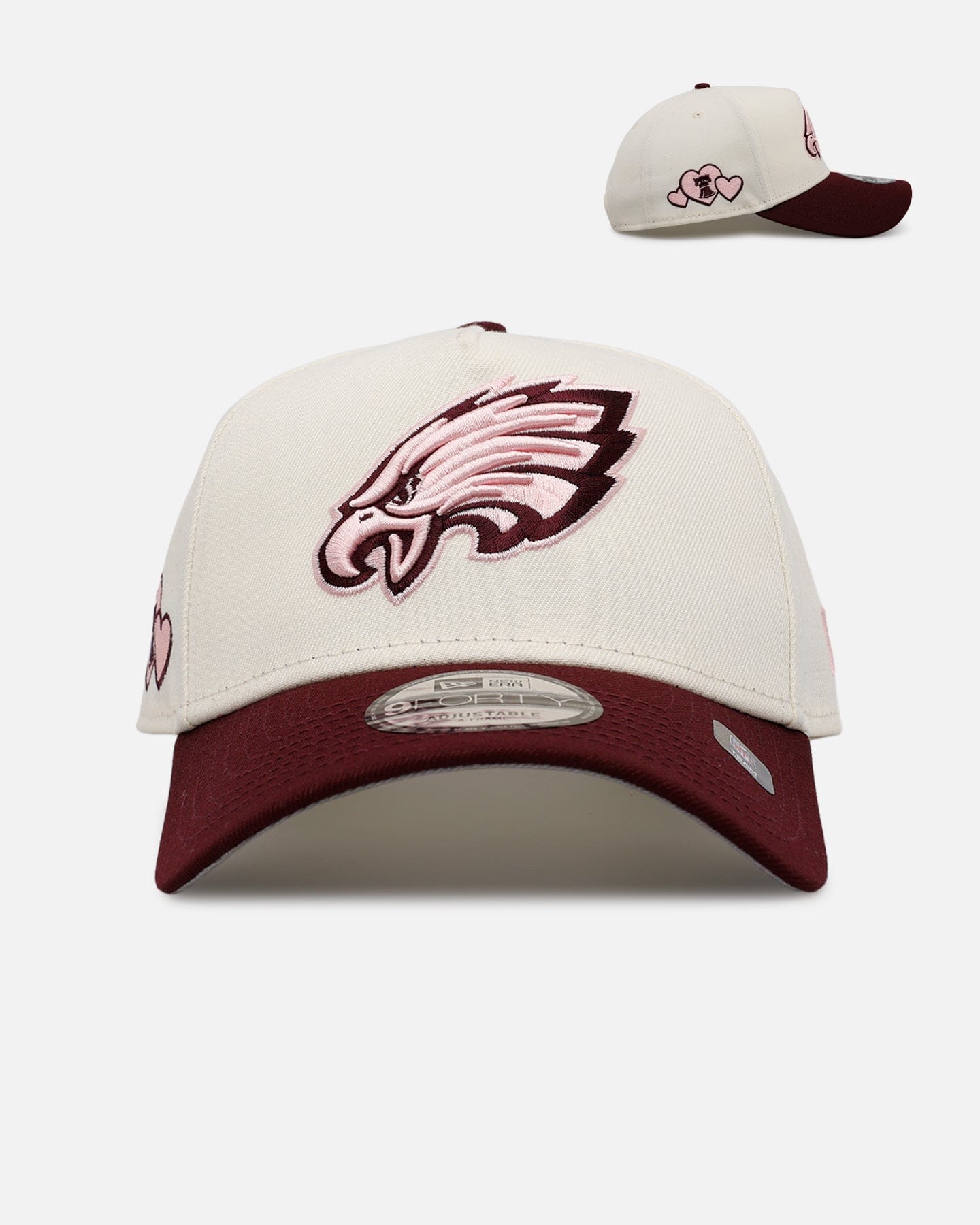 New Era Philadelphia Eagles 'Lover's Club 2.0' 9FORTY A - Frame Snapback Chrome