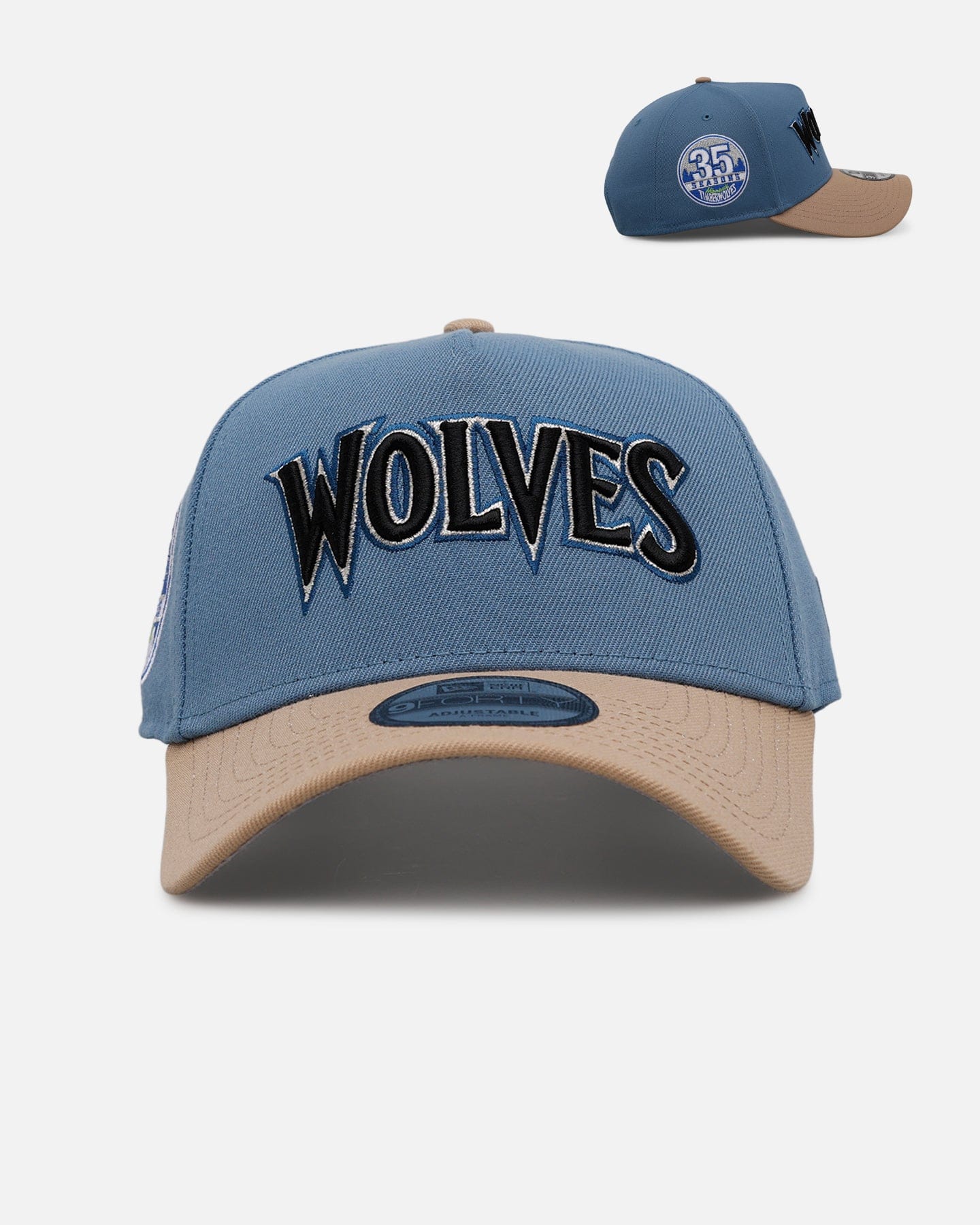 New Era Minnesota Timberwolves Easy Breezy 9FORTY A - Frame Snapback Blue/Tan