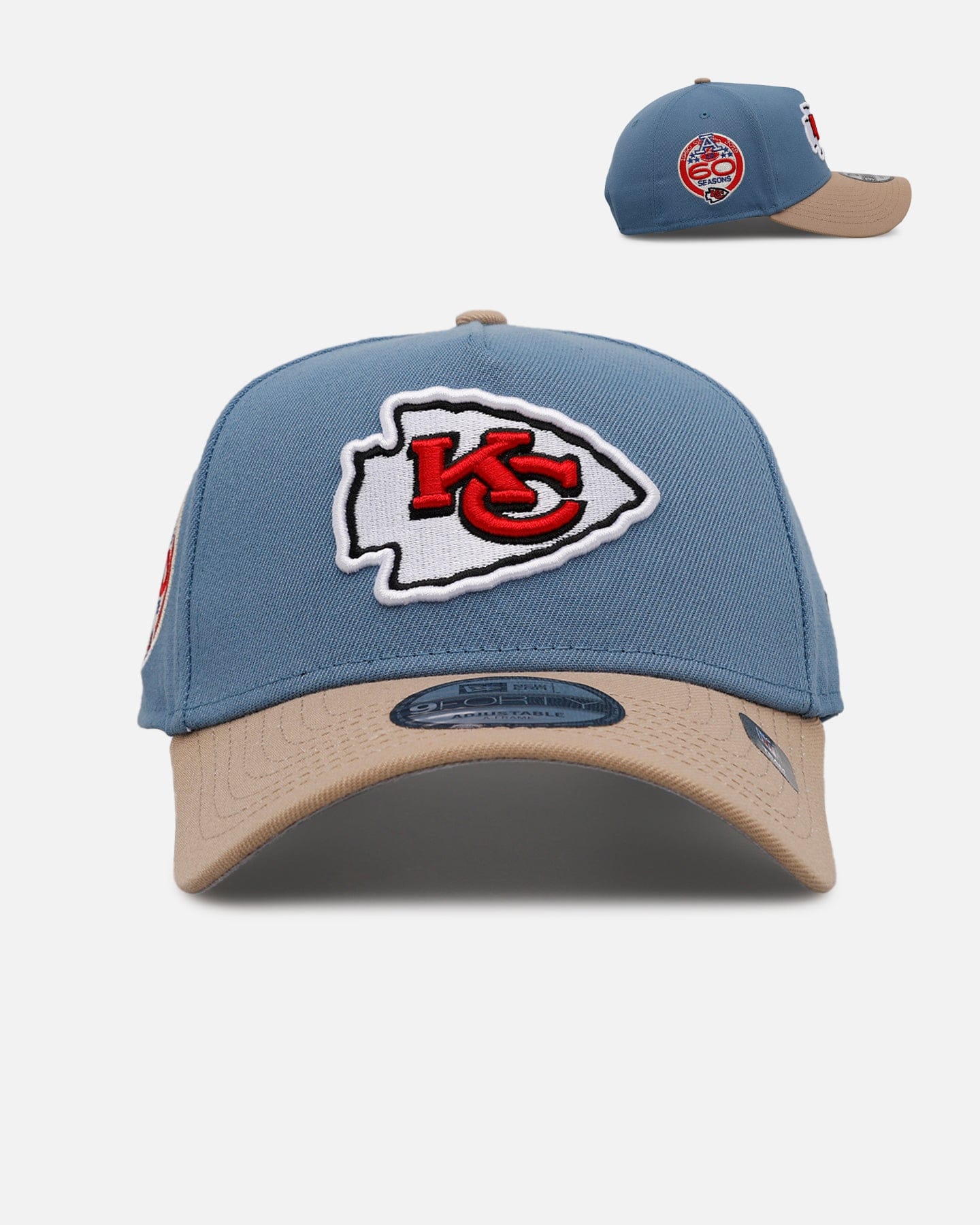 New Era Kansas City Chiefs Easy Breezy 9FORTY A - Frame Snapback Blue/Tan
