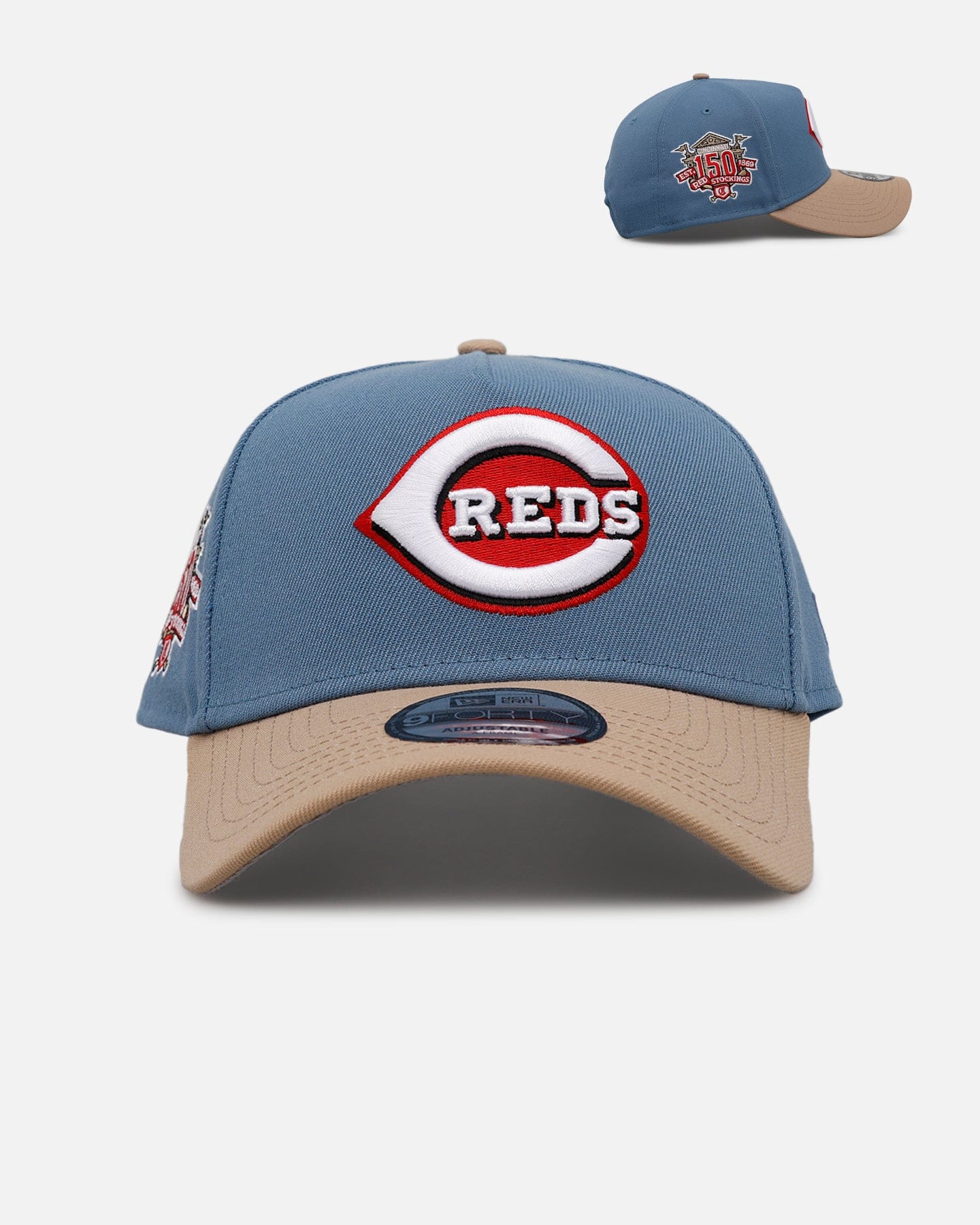New Era Cincinnati Reds Easy Breezy 9FORTY A - Frame Snapback Blue/Tan