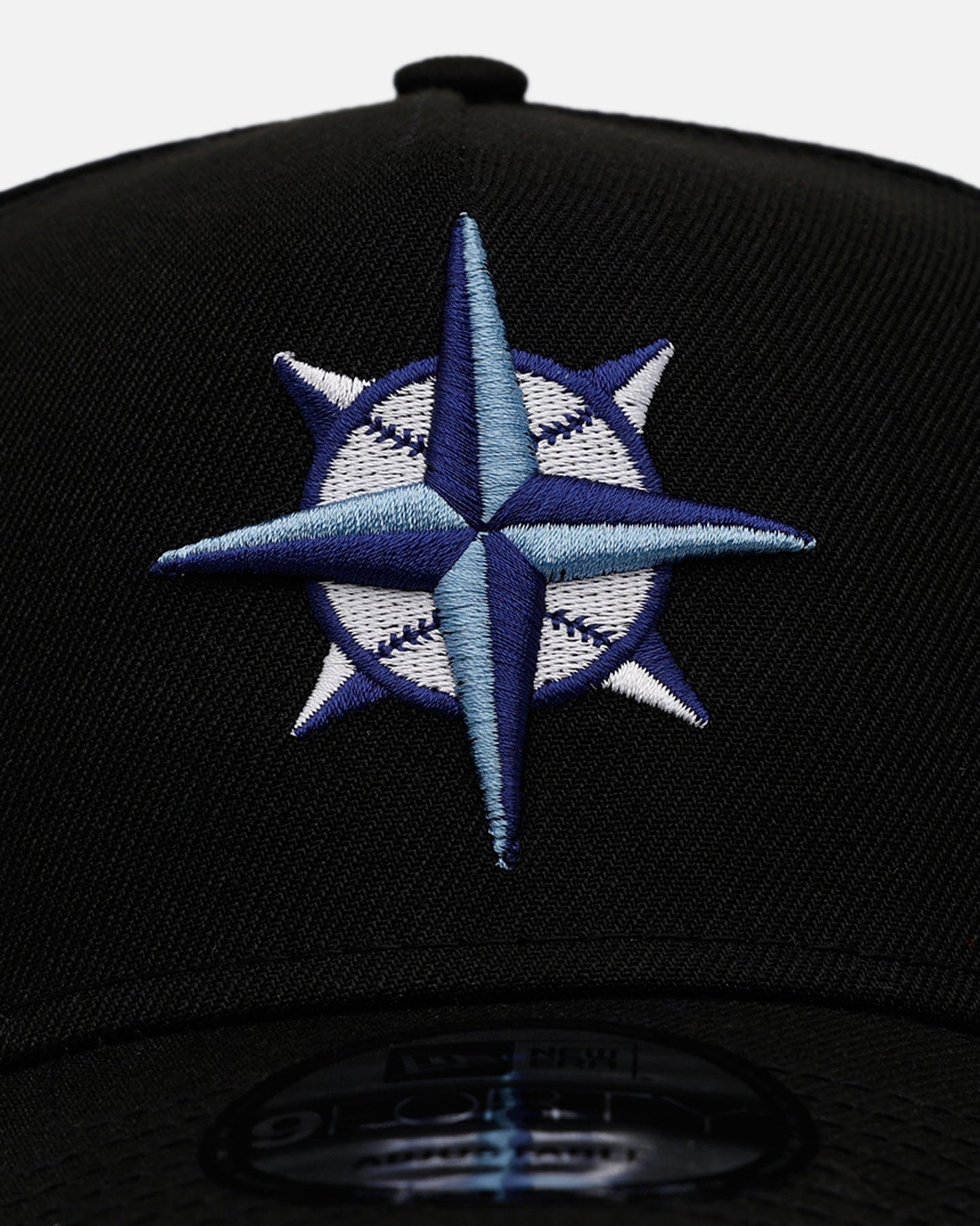 New Era Seattle Mariners Black And Sky Blue 9FORTY A - Frame Snapback Black/Sky Blue