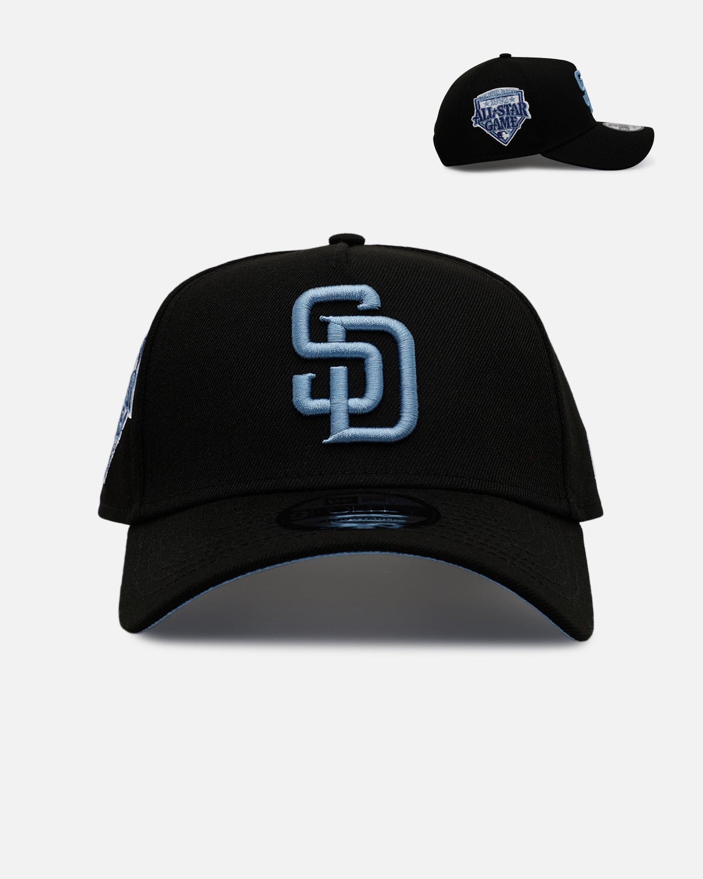 New Era San Diego Padres Black And Sky Blue 9FORTY A - Frame Snapback Black/Sky Blue