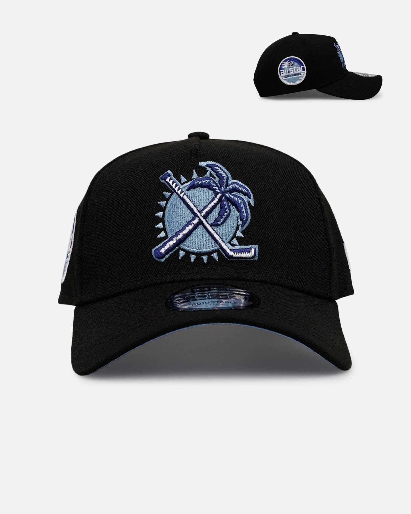 New Era Florida Panthers Black And Sky Blue 9FORTY A - Frame Snapback Black/Sky Blue