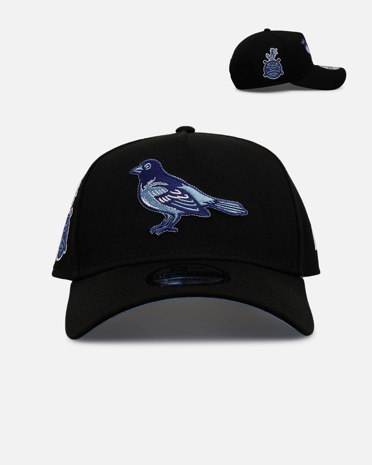 New Era Baltimore Orioles Black And Sky Blue 9FORTY A - Frame Snapback Black/Sky Blue
