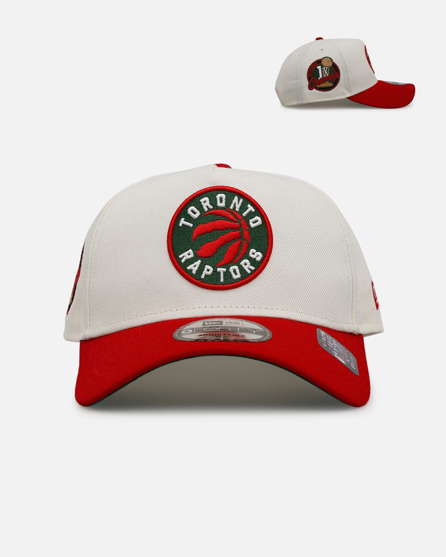 New Era Toronto Raptors Strawberry 9FORTY A - Frame Snapback Chrome/Red