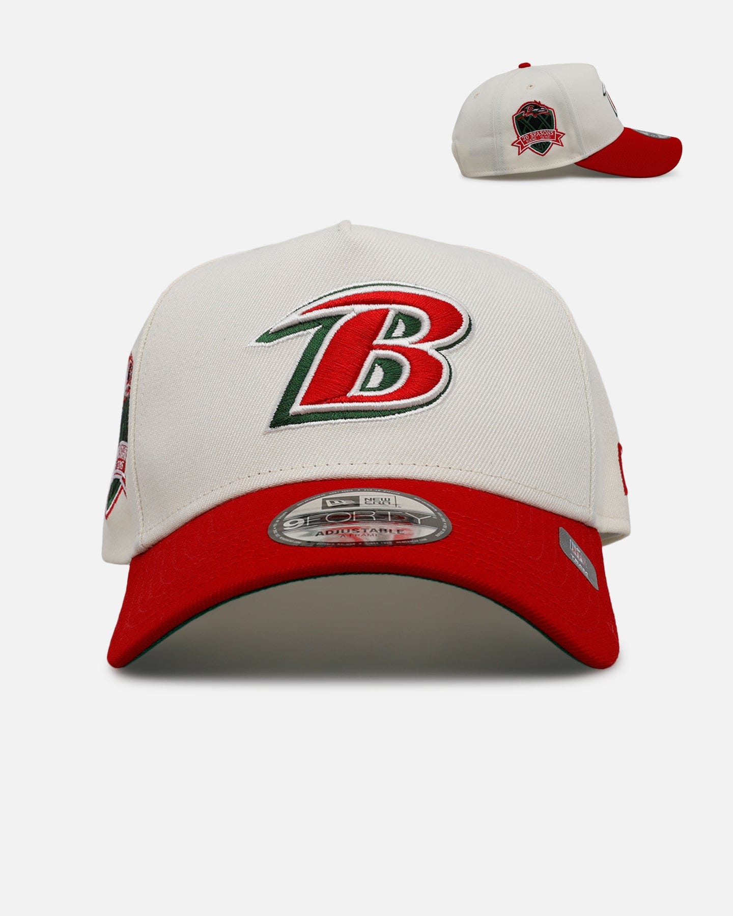 New Era Baltimore Ravens Strawberry 9FORTY A - Frame Snapback Chrome/Red