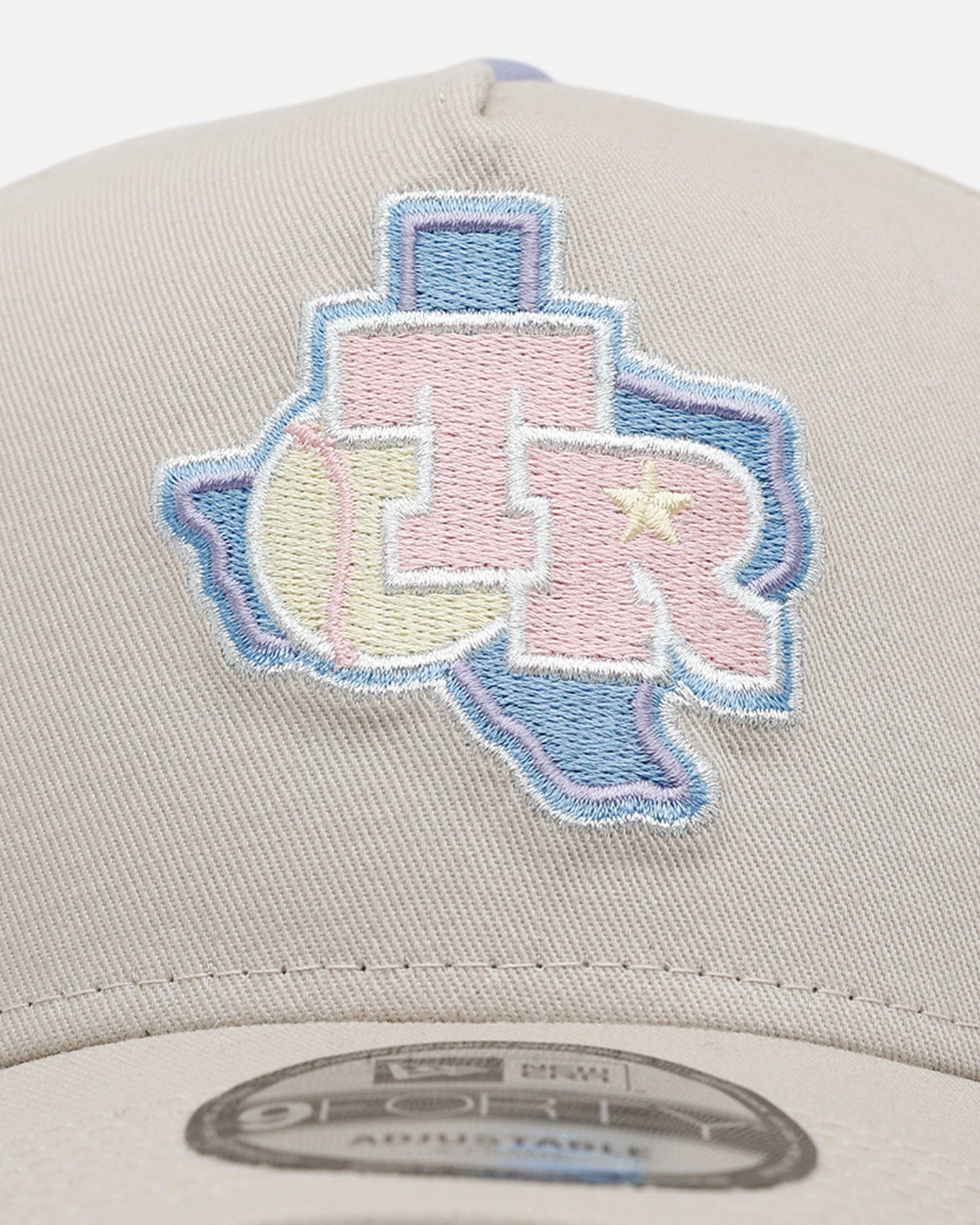 New Era Texas Rangers Pastel 2.0 9FORTY A - Frame Snapback Stone