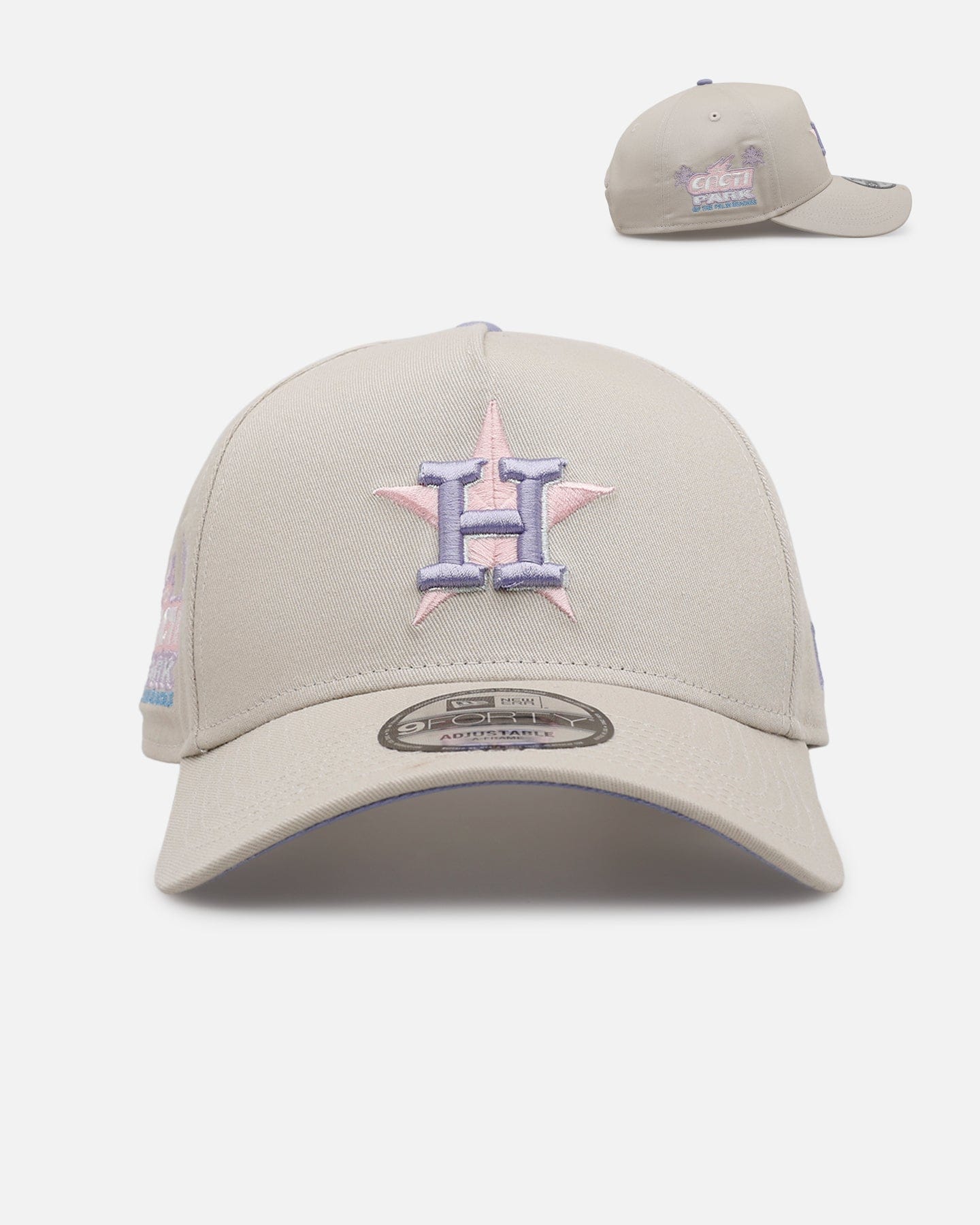 New Era Houston Astros Pastel 2.0 9FORTY A - Frame Snapback Stone