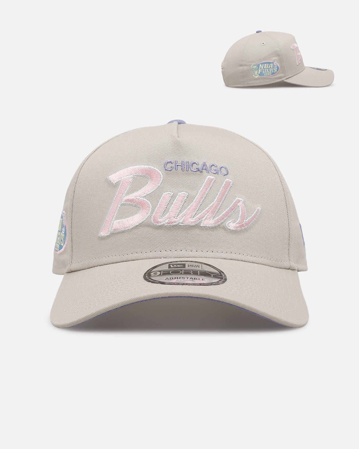 New Era Chicago Bulls Pastel 2.0 9FORTY A - Frame Snapback Stone