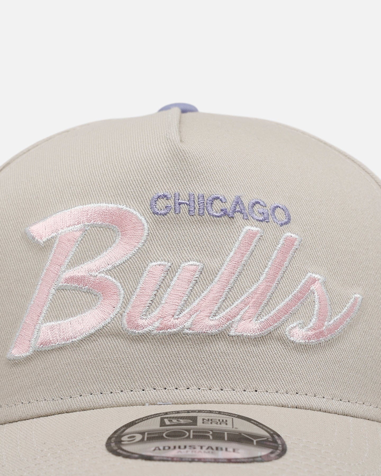 New Era Chicago Bulls Pastel 2.0 9FORTY A - Frame Snapback Stone