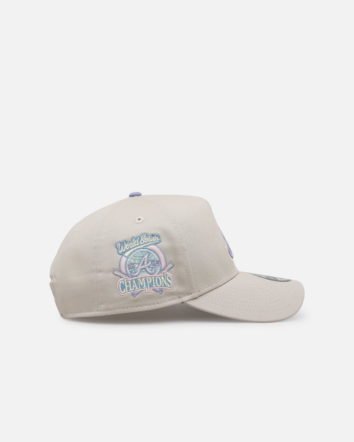 New Era Atlanta Braves Pastel 2.0 9FORTY A - Frame Snapback Stone
