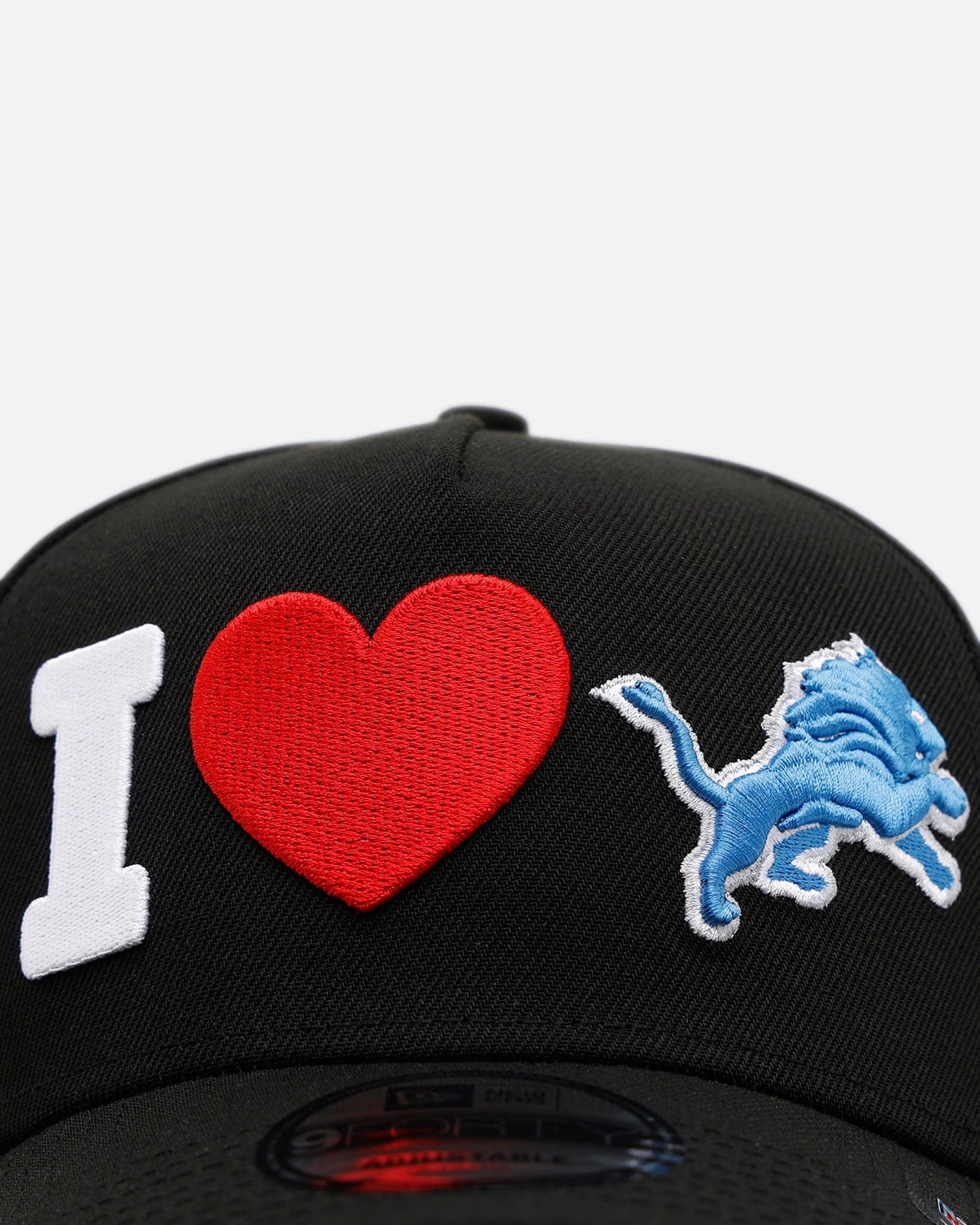 New Era Detroit Lions Love 9FORTY A - Frame Snapback Black