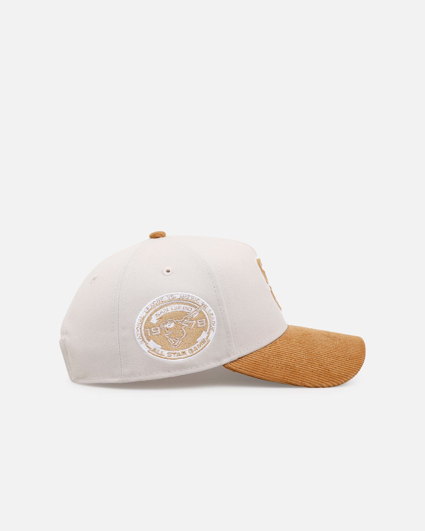 New Era San Diego Padres Honey Pot 9FORTY A - Frame Snapback Stone/Wheat