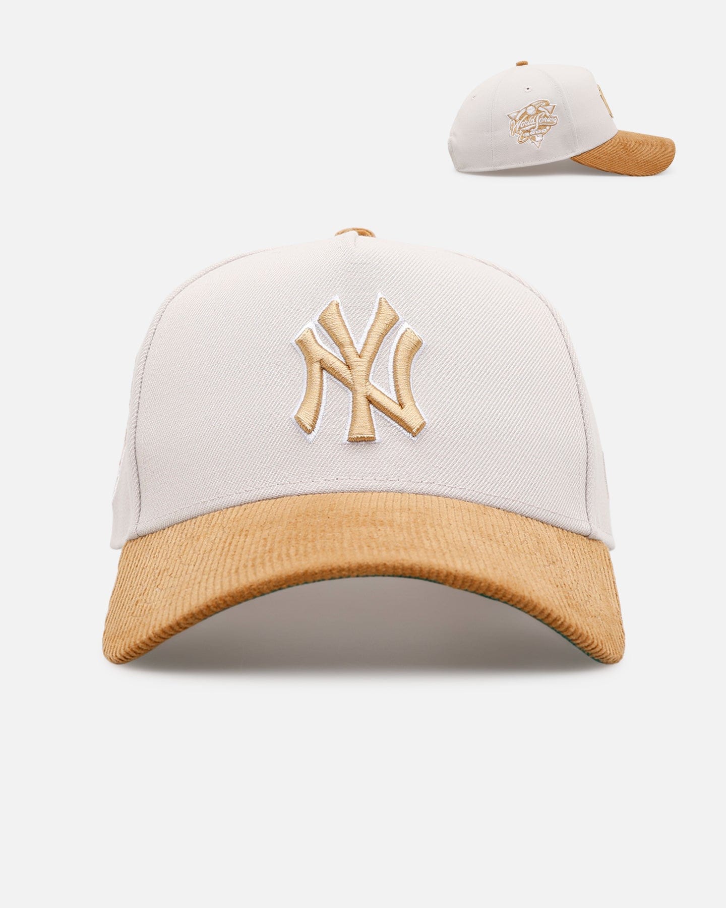 New Era New York Yankees Honey Pot 9FORTY A - Frame Snapback Stone/Wheat