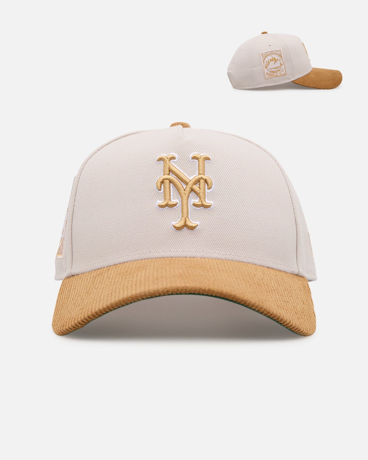 New Era New York Mets Honey Pot 9FORTY A - Frame Snapback Stone/Wheat