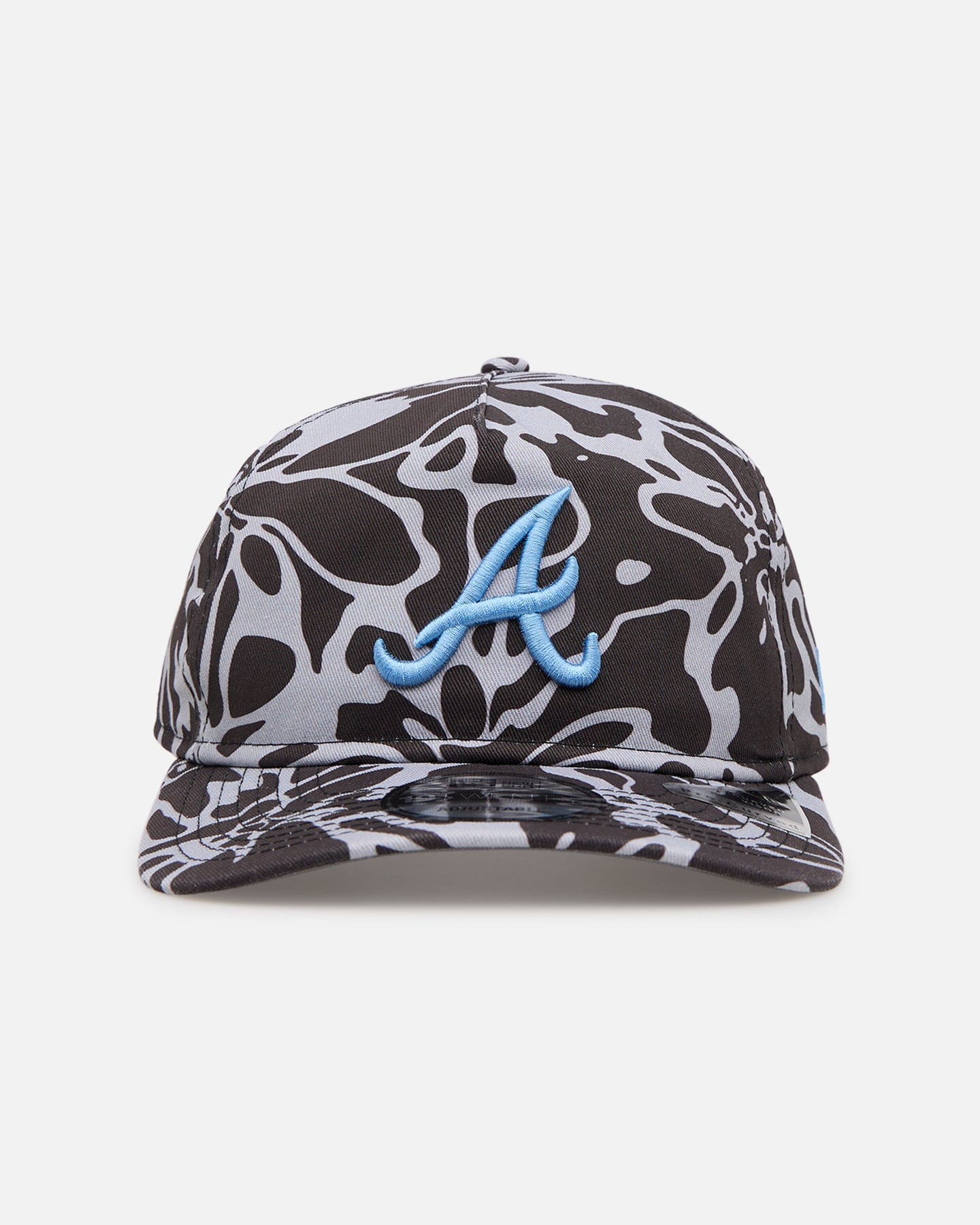 New Era Atlanta Braves Brushed Cotton 19TWENTY Strapback Black/Light Blue