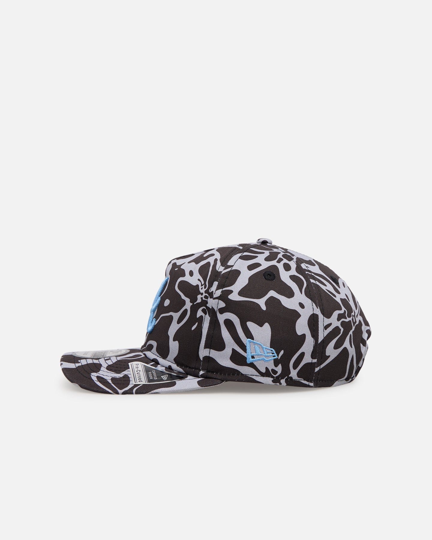 New Era Atlanta Braves Brushed Cotton 19TWENTY Strapback Black/Light Blue