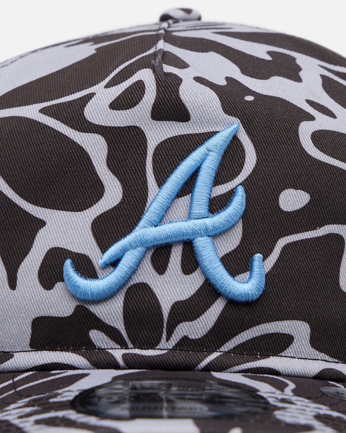 New Era Atlanta Braves Brushed Cotton 19TWENTY Strapback Black/Light Blue