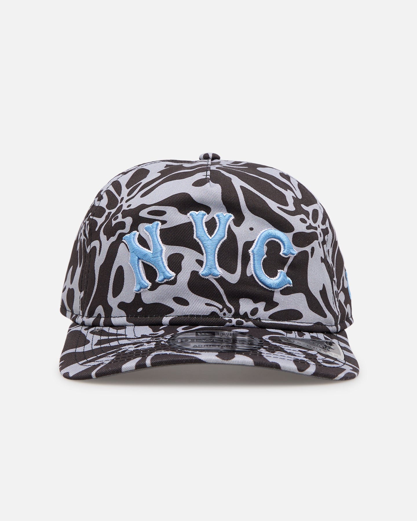 New Era New York Mets Brushed Cotton 19TWENTY Strapback Black/Light Blue