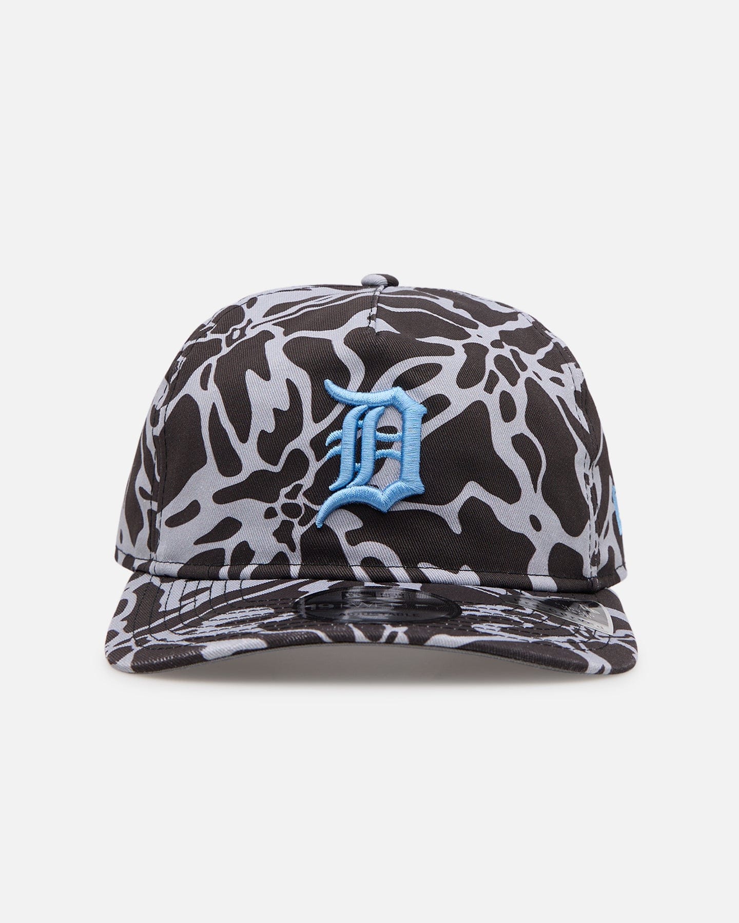 New Era Detroit Tigers Brushed Cotton 19TWENTY Strapback Black/Light Blue
