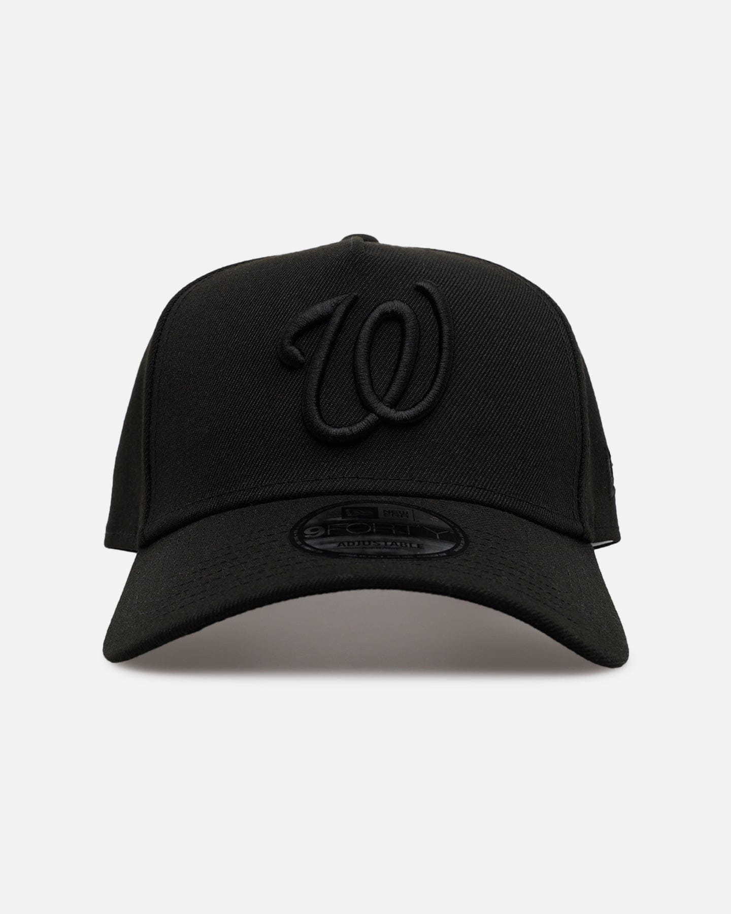 New Era Washington Nationals Easy Black 9FORTY A - Frame Snapback Black/Black
