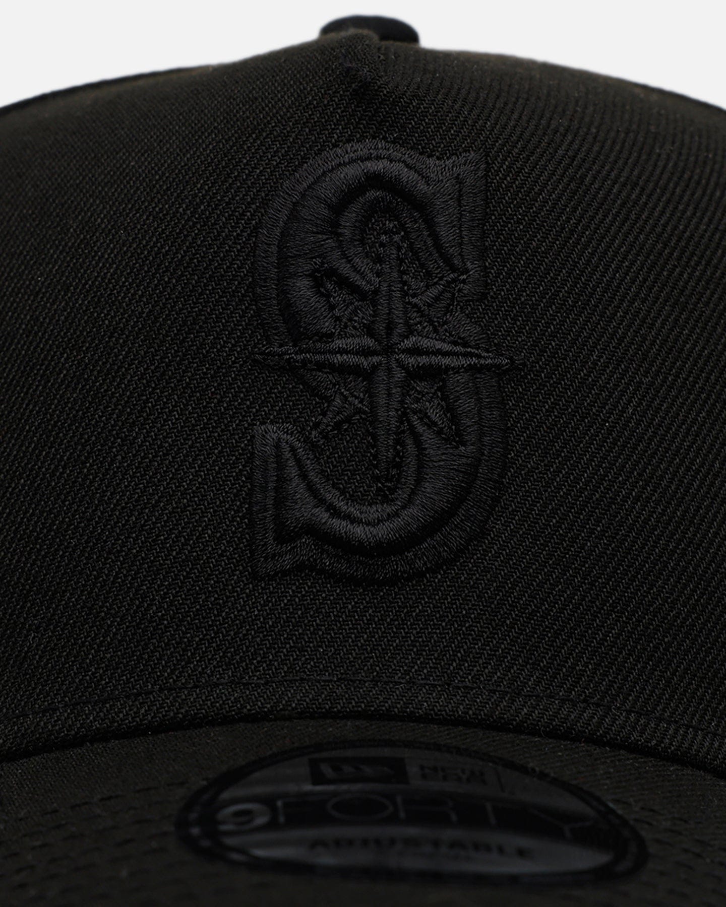 New Era Seattle Mariners Easy Black 9FORTY A - Frame Snapback Black/Black