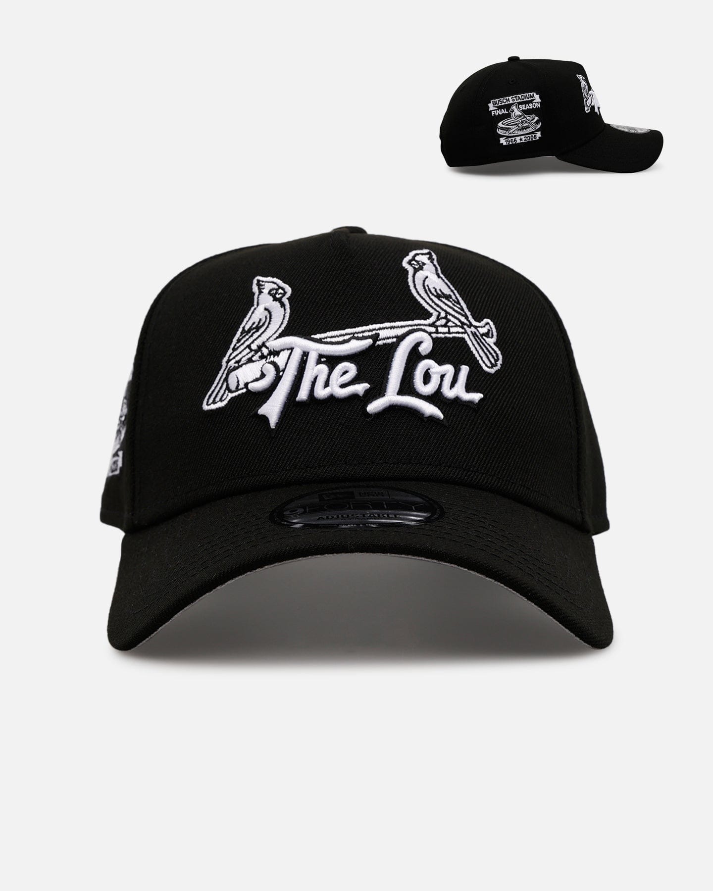 New Era St. Louis Cardinals Black And White 9FORTY A - Frame Snapback Black/White