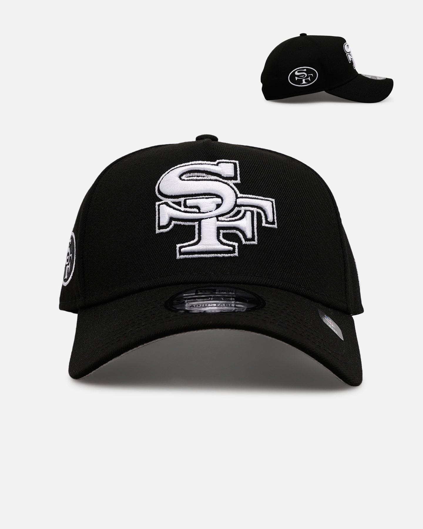 New Era San Francisco 49ers Black And White 9FORTY A - Frame Snapback Black/White