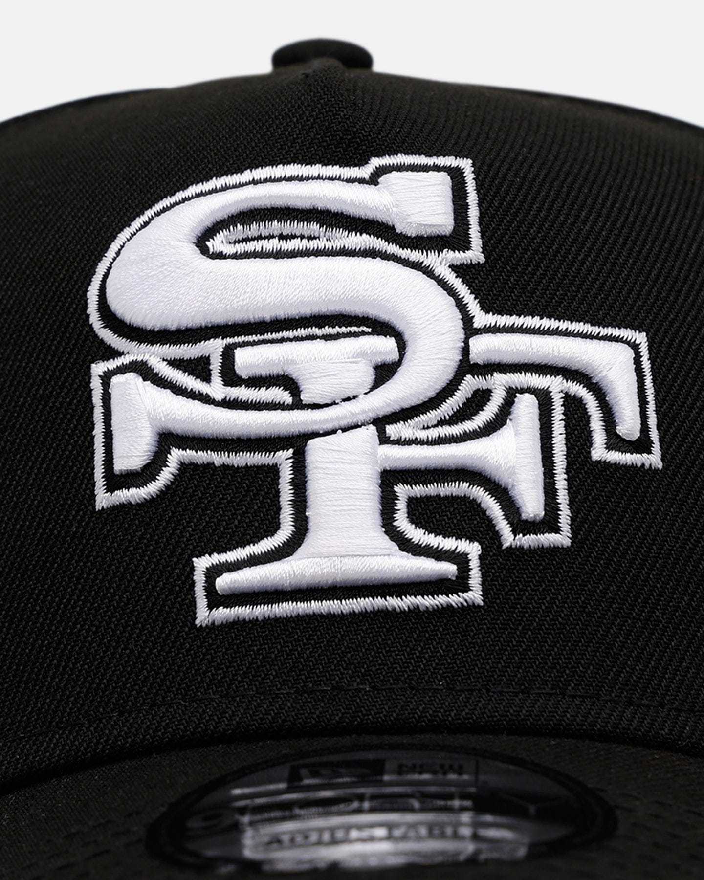New Era San Francisco 49ers Black And White 9FORTY A - Frame Snapback Black/White