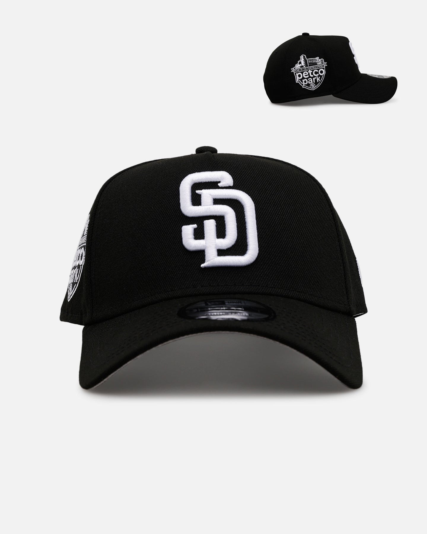 New Era San Diego Padres Black And White 9FORTY A - Frame Snapback Black/White