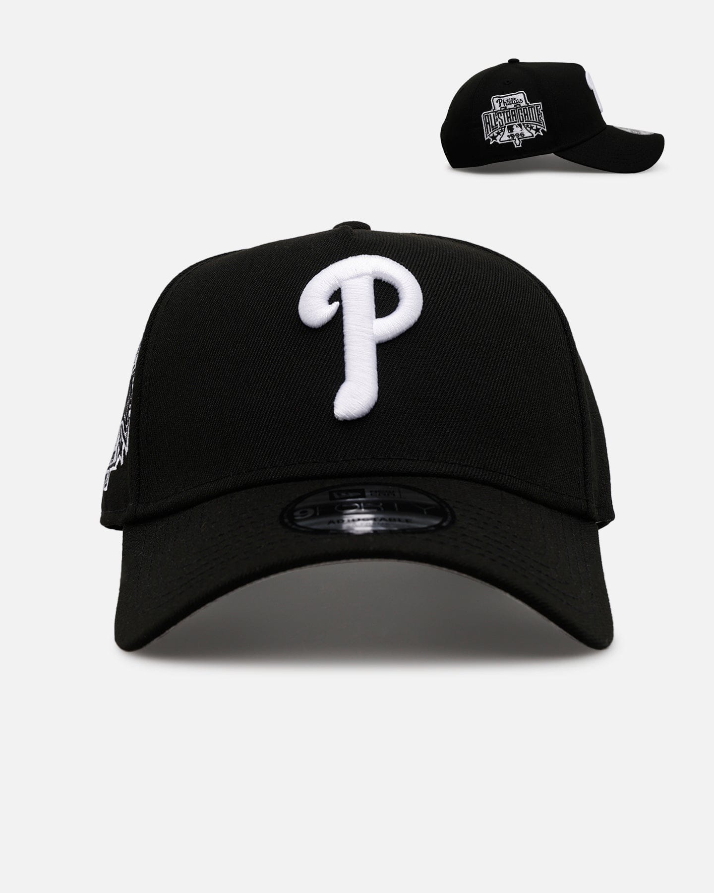 New Era Philadelphia Phillies Black And White 9FORTY A - Frame Snapback Black/White