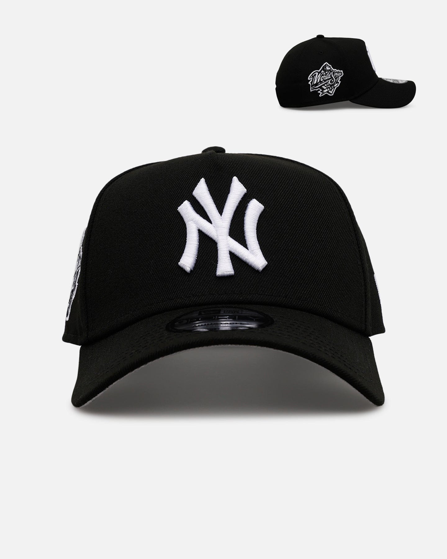 New Era New York Yankees Black And White 9FORTY A - Frame Snapback Black/White